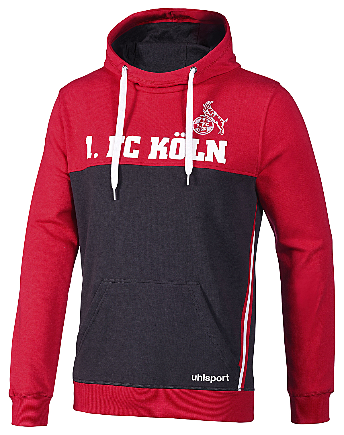 Uhlsport 1.FC Köln Sportswear Hoodie Herren rot/anthrazit