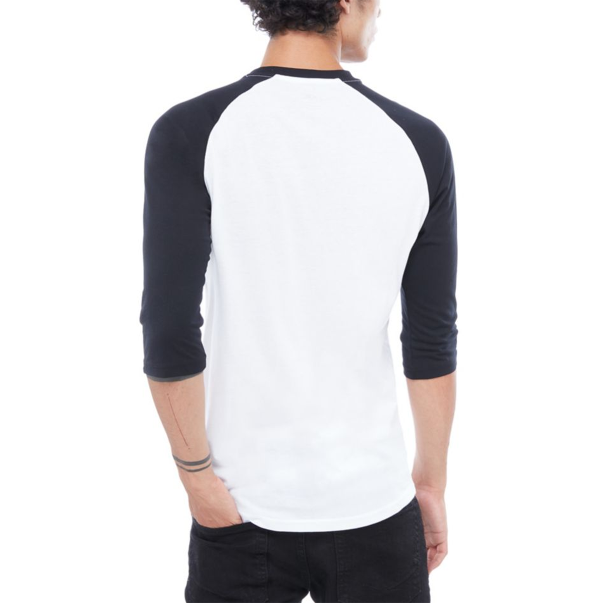 Vans Herren Classic Raglan Shirt White/Black 