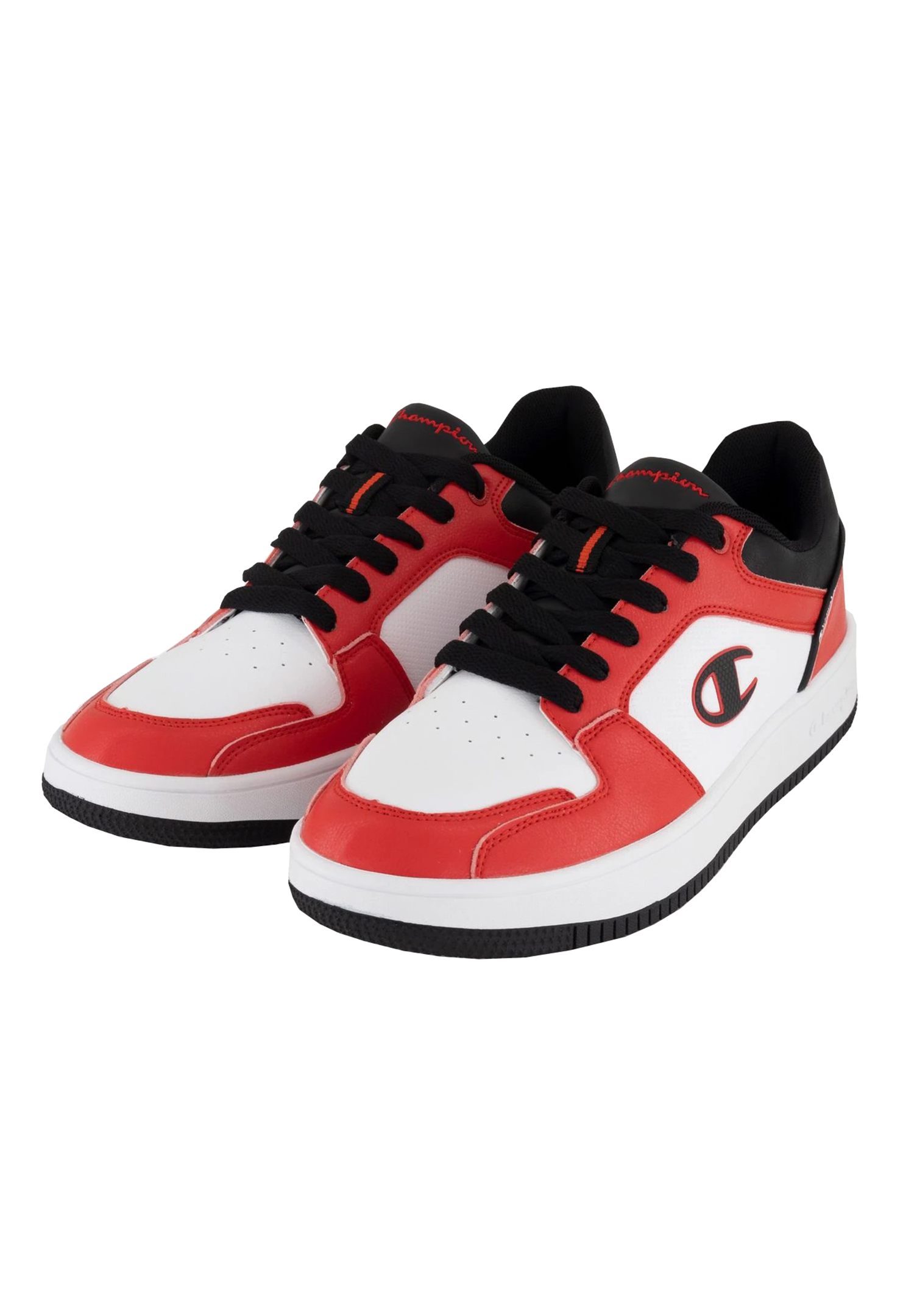 Champion REBOUND 2.0 LOW Herren Sneaker S21906-CHA-RS001 weiß/schwarz/rot