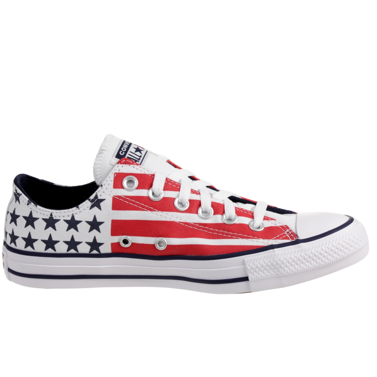Converse CTAS OX "Stars & Stripes" Sneaker Canvas Schuhe Unisex 167838C 
