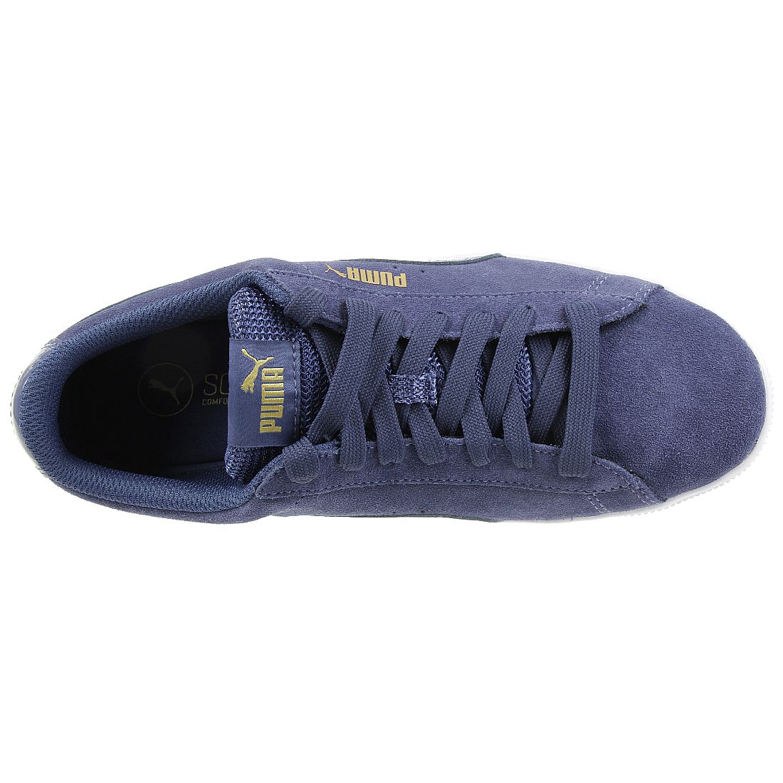 Puma Vikky Platform leather Sneaker Damen Schuhe 363287 13  blau