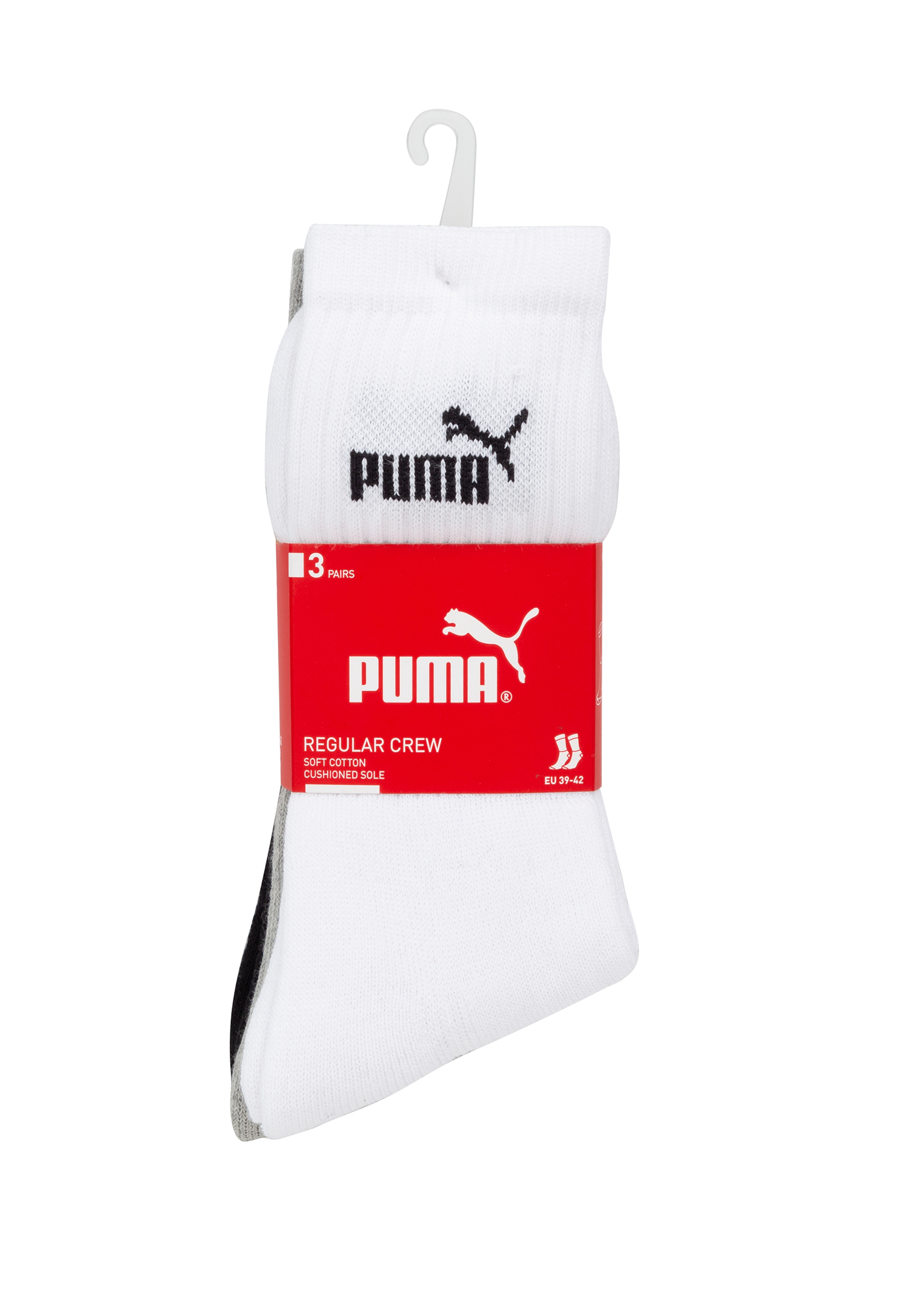 Puma Sportsocken Tennissocken Crew Tennis Socken Unisex für Damen und Herren 18 Paar
