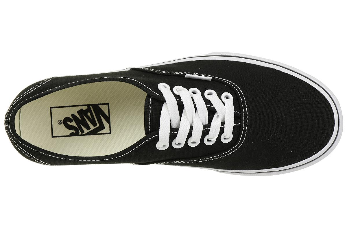 VANS Authentic Platform Sneaker Skate Schuhe Klassiker schwarz