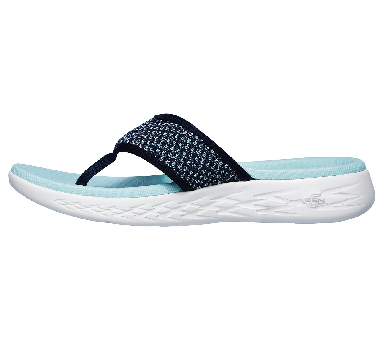 Skechers O-T-G Womens Sandals ON-THE-GO 600 GLOSSY Sandalen/Zehentrenner Damen Schuhe Blau