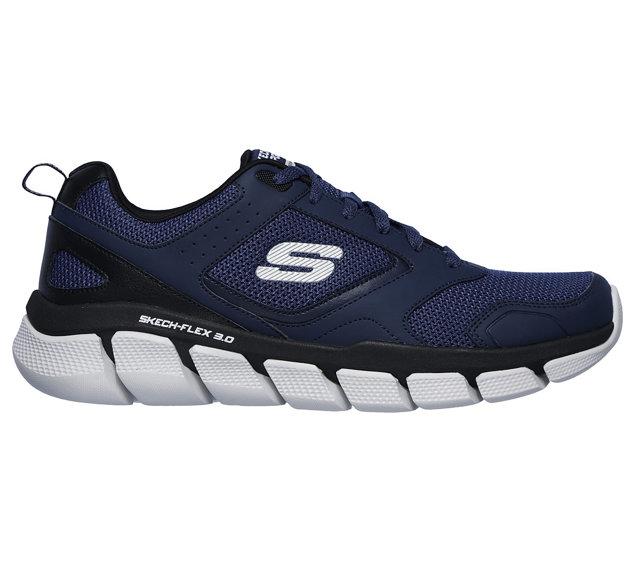 Skechers Sport Mens SKECH-FLEX 3.0 WHITESHORE Sportschuhe/Laufschuhe Herren Schuhe Blau
