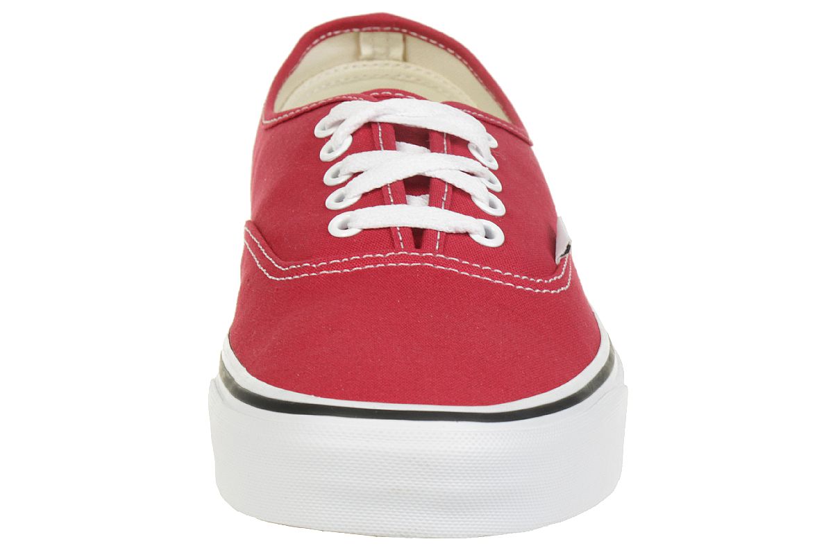 Vans Unisex-Erwachsene Authentic Sneaker, Rot (Crimson/True White)