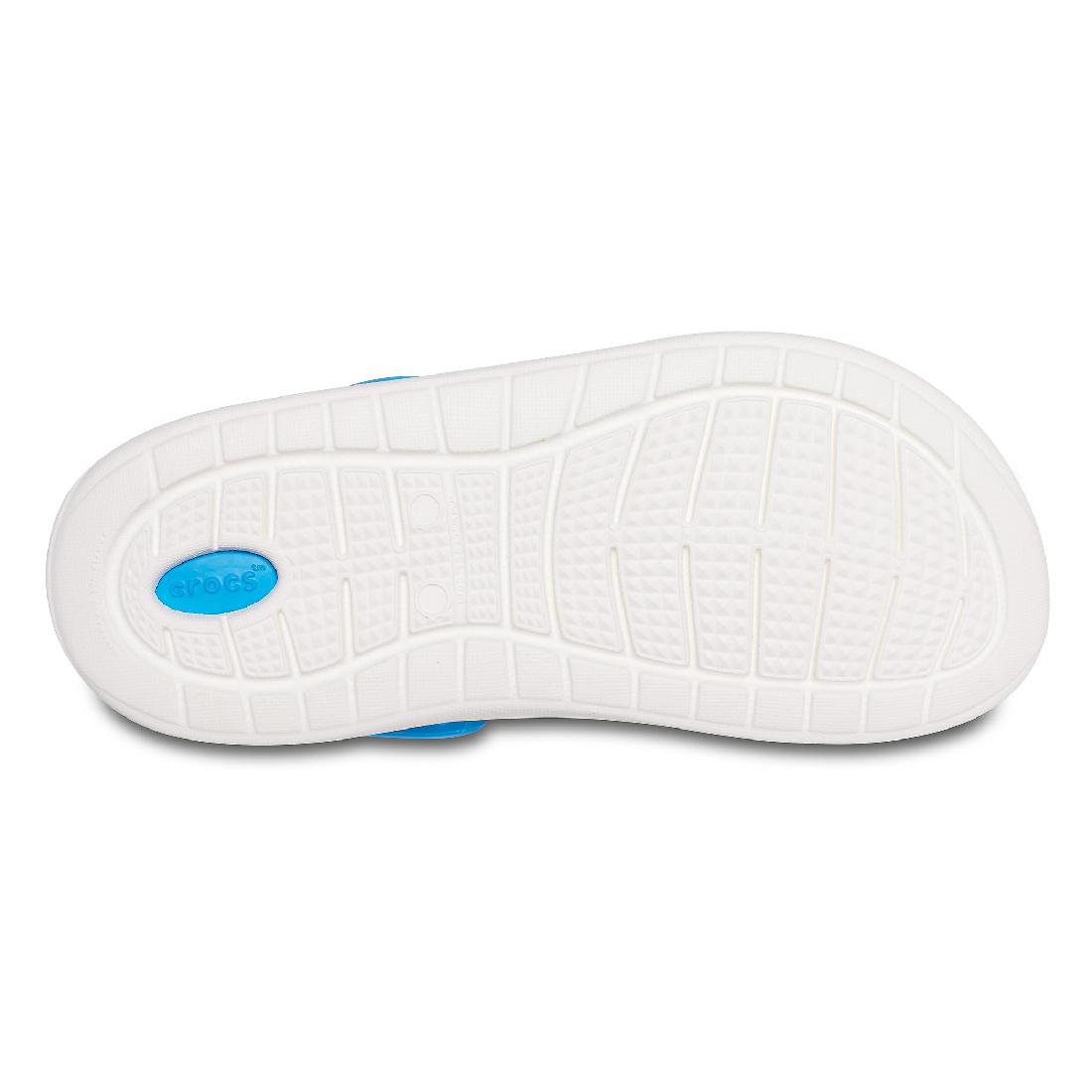 Crocs LiteRide Clog Unisex Kinder Sandale Roomy Fit 205964 Blau