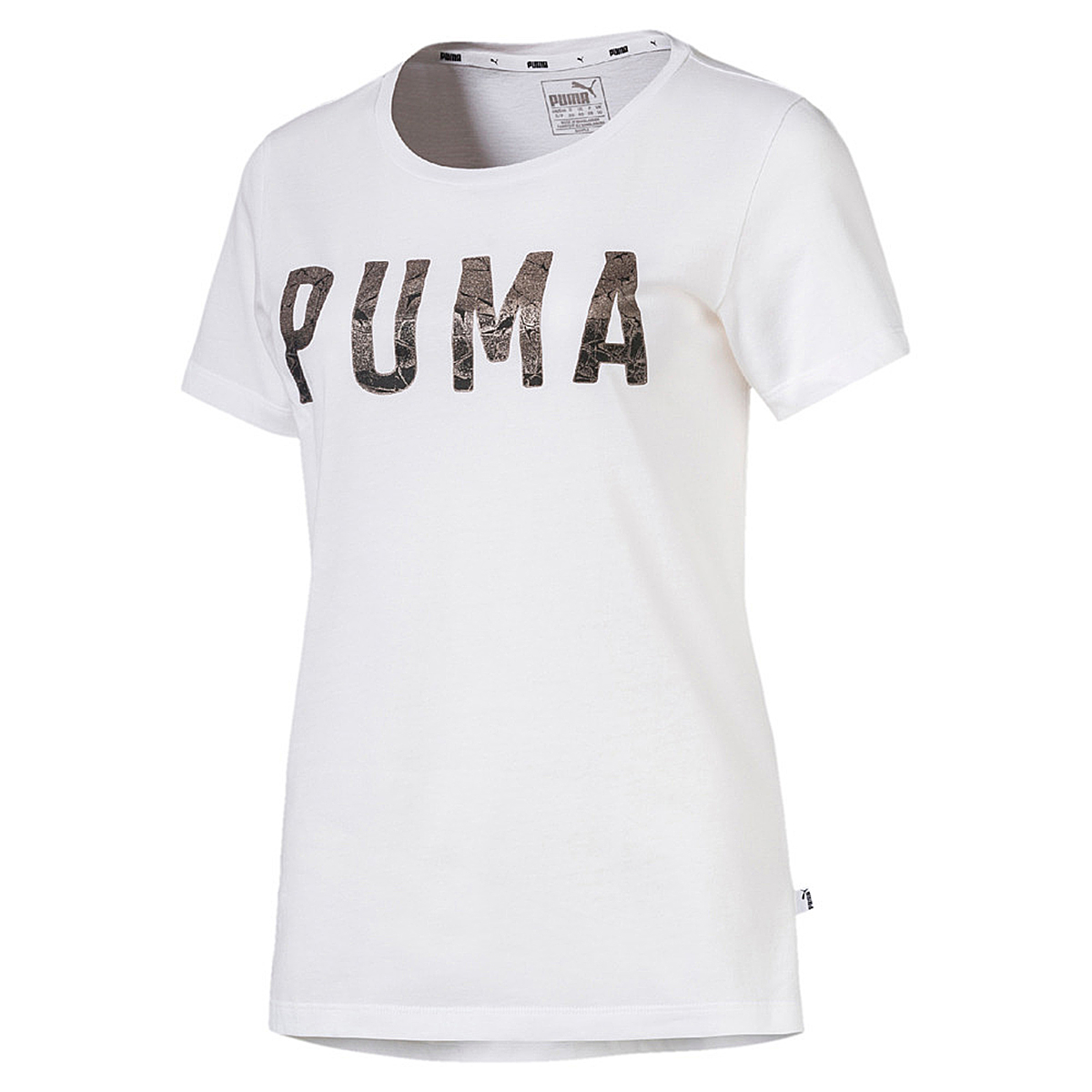 PUMA Athletic Tee Damen T-shirt Sportswear 851857 57 weiss