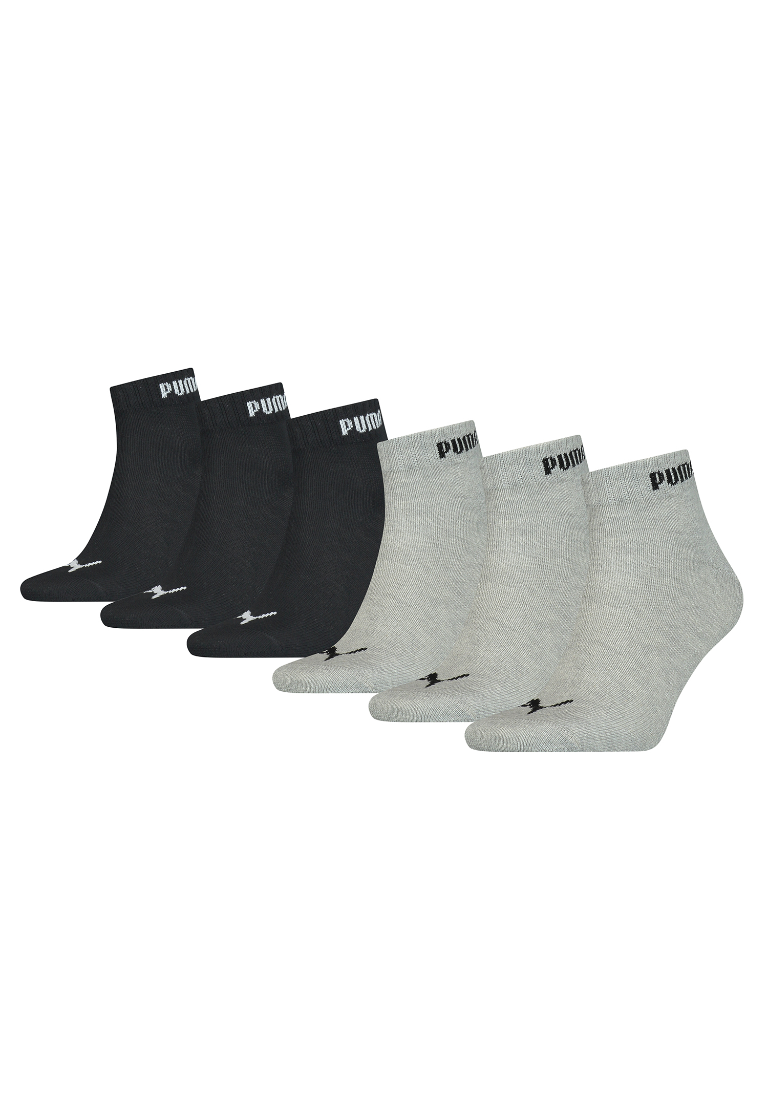 Puma Unisex Quarter Socken Sneaker knöchelhoch für Damen Herren 6er Pack