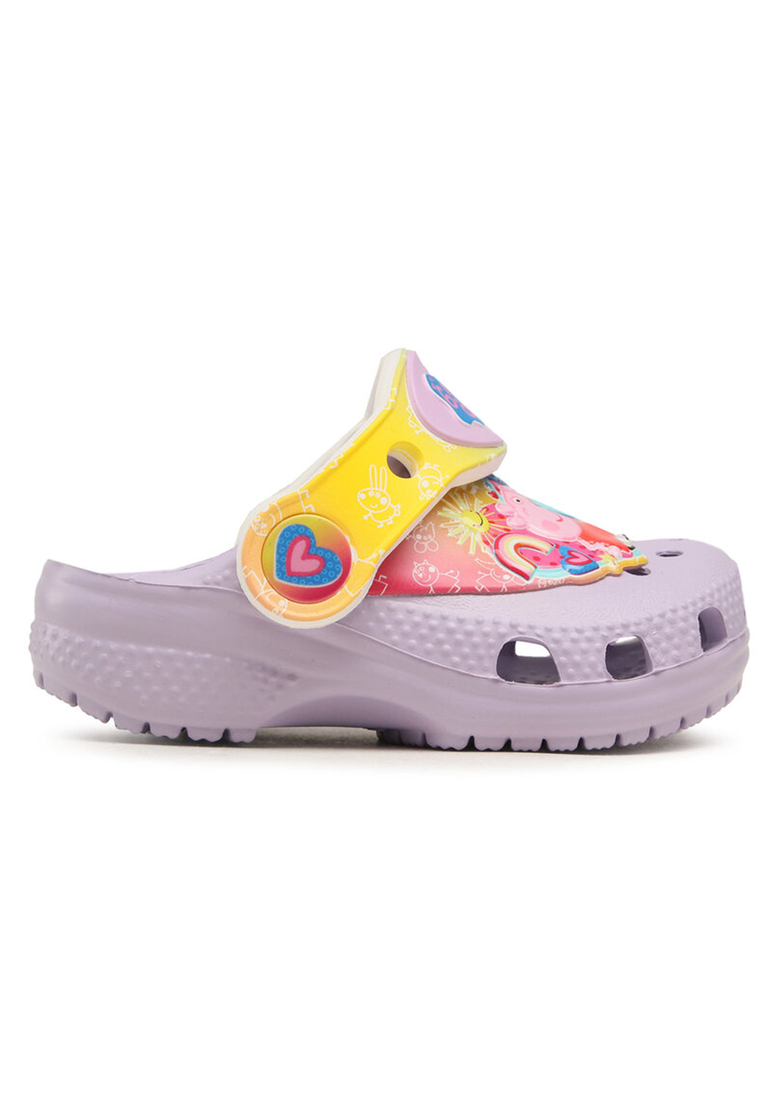 Crocs Kids Fun Lab Peppa Pig Clog T Sandale Schuhe 207915 lila