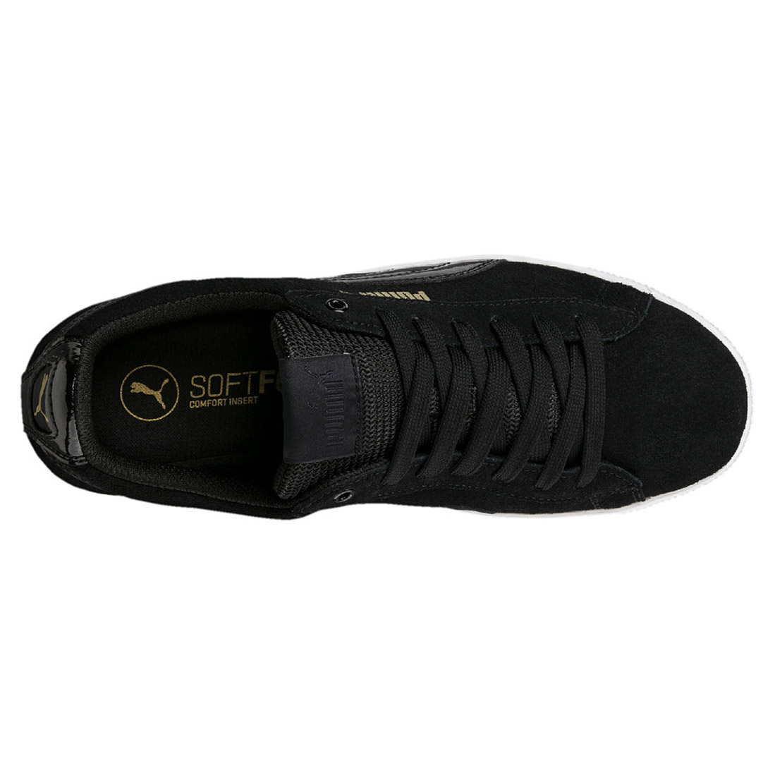 Puma Vikky Platform leather Sneaker Damen Schuhe 363287 05 black/white