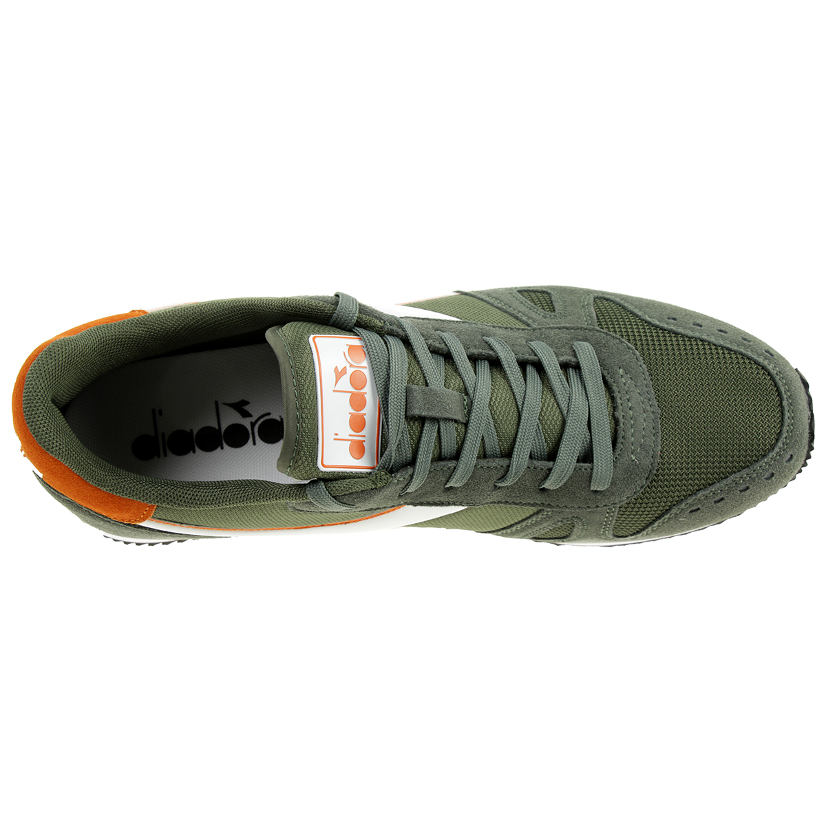 Diadora Simple Run Herren Sneaker Sportschuh Grün/Orange
