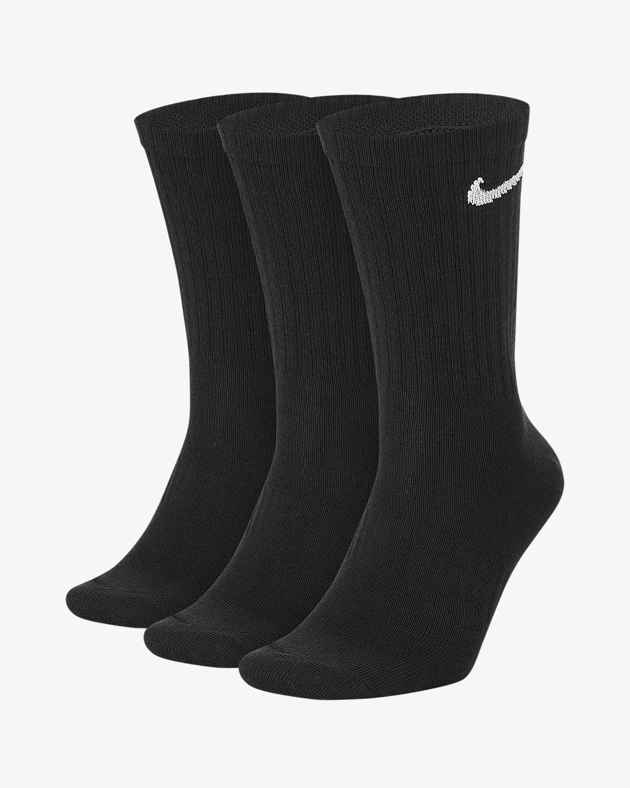 3 Paar Nike Sportsocken Tennis Socken Cushion Crew Strümpfe 