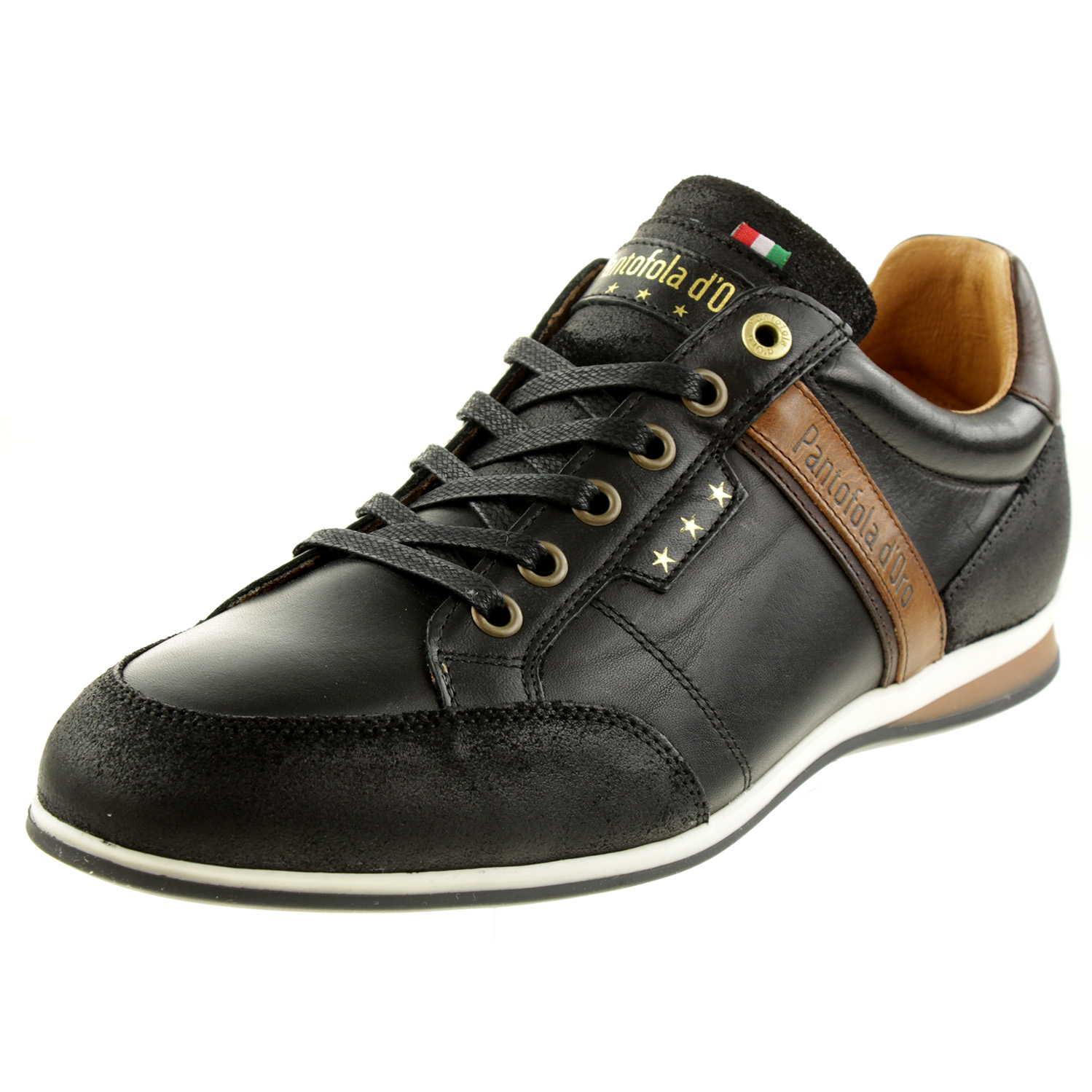 Pantofola d' Oro ROMA UOMO LOW Herren Sneaker schwarz Leder