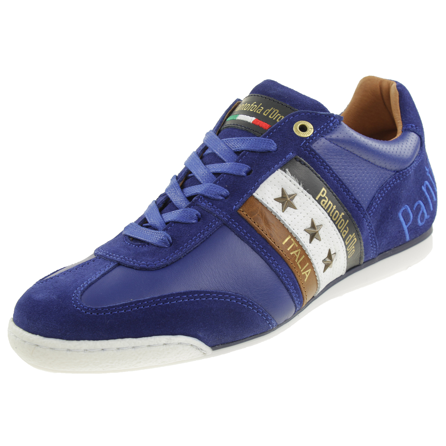 Pantofola d' Oro IMOLA COLORE UOMO LOW Herren Leder Sneaker 10213040 Blau 