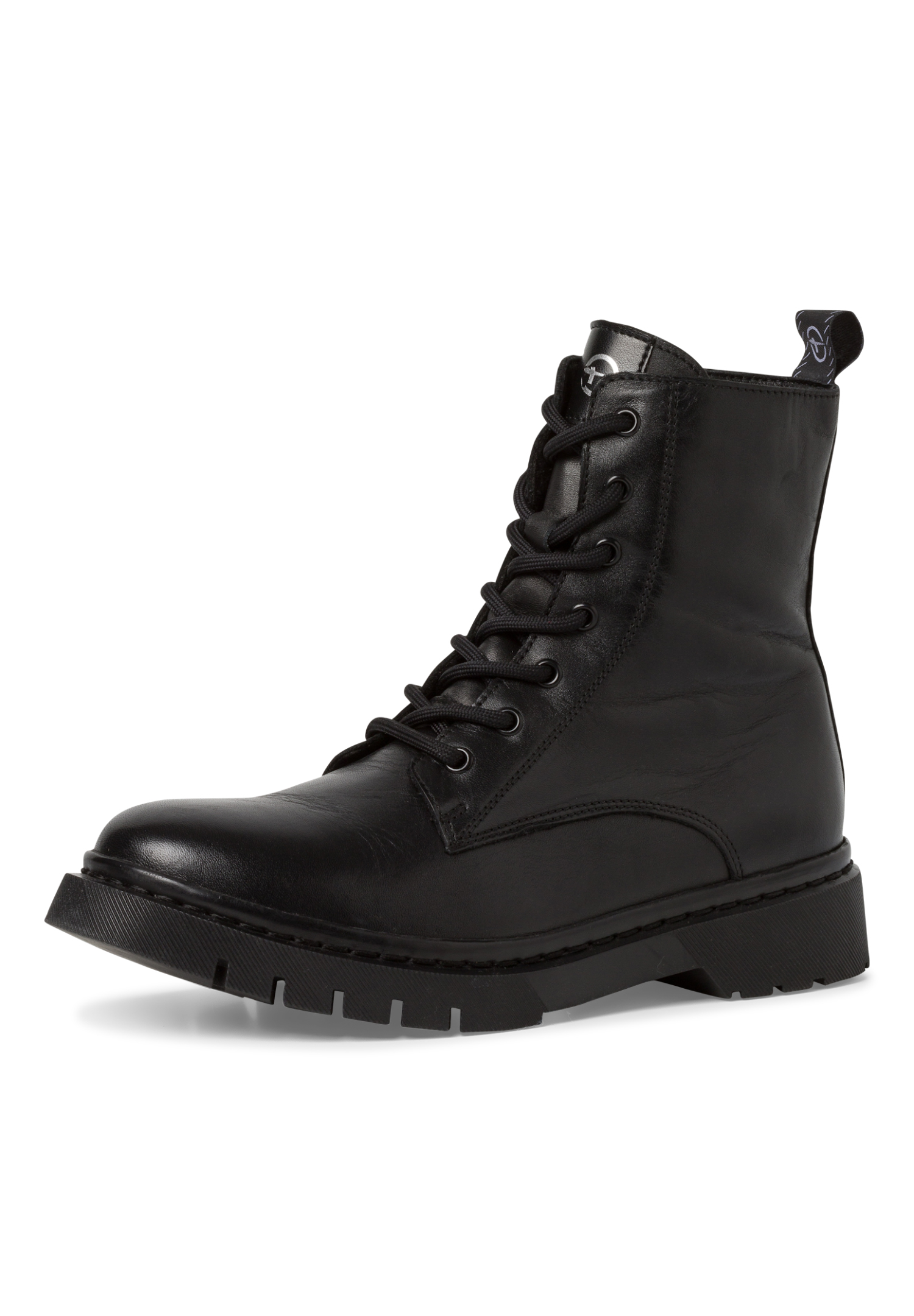 Tamaris Damen Lederstiefel Stiefelette Frauen Ankle Boots schwarz M2526941