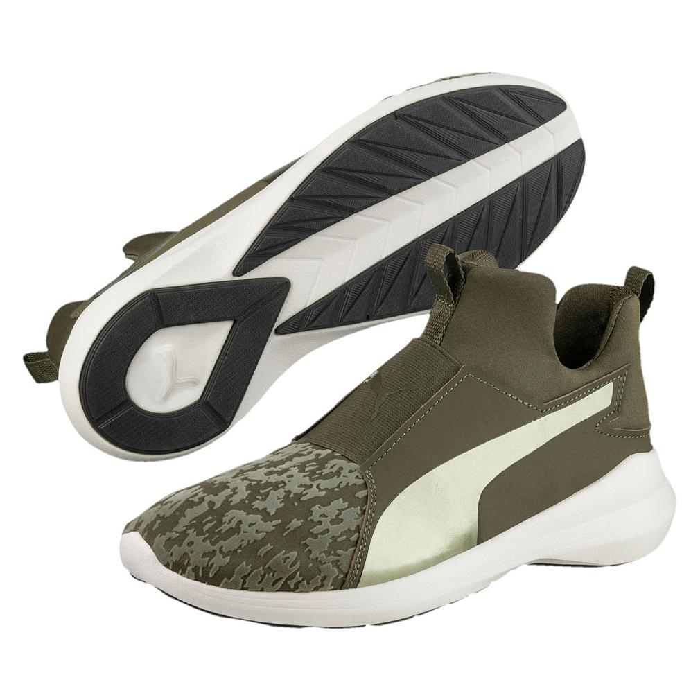 Puma Damen Rebel Mid Wns VR Schuhe Sneaker Olive 363677 01