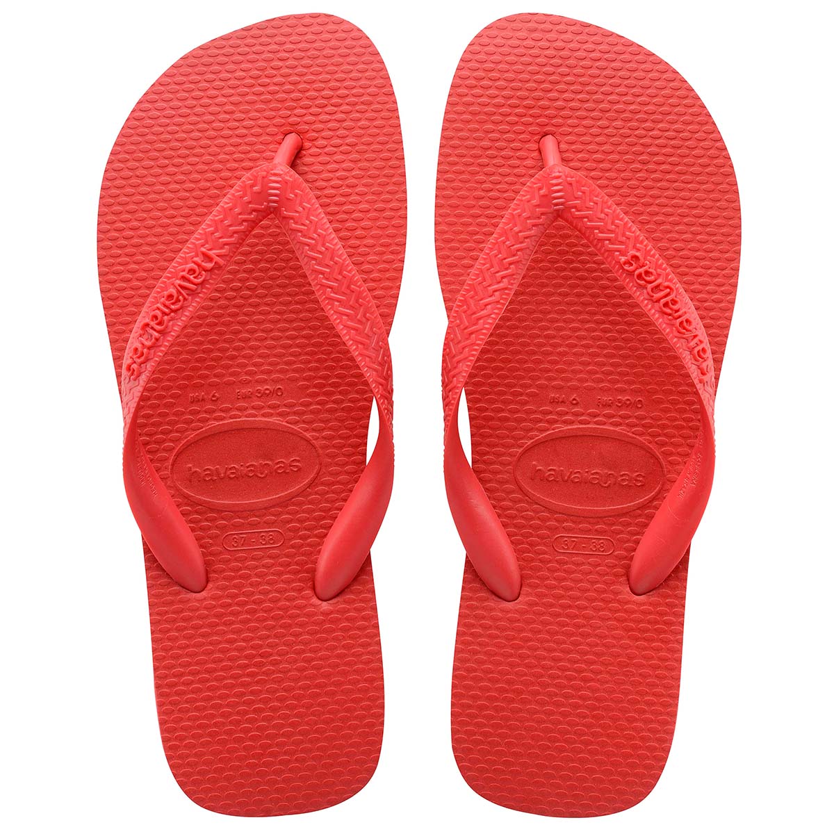 Havaianas Top Unisex Erwachsene Sandalen Zehentrenner Badelatschen 4000029 Rot