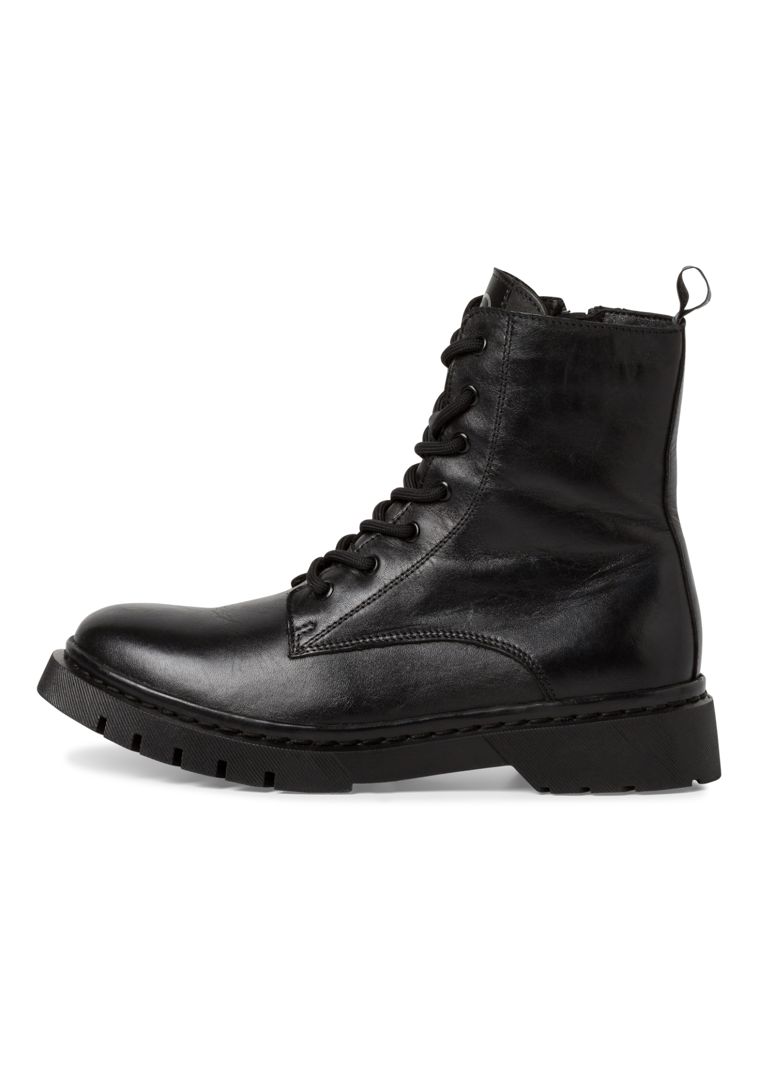 Tamaris Damen Lederstiefel Stiefelette Frauen Ankle Boots schwarz M2526941