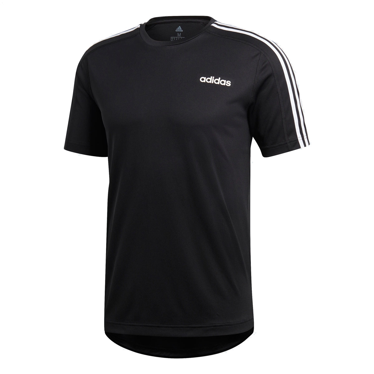 adidas Herren Design2Move 3 - Streifen T-Shirt Trainingsshirt DT3043 Schwarz