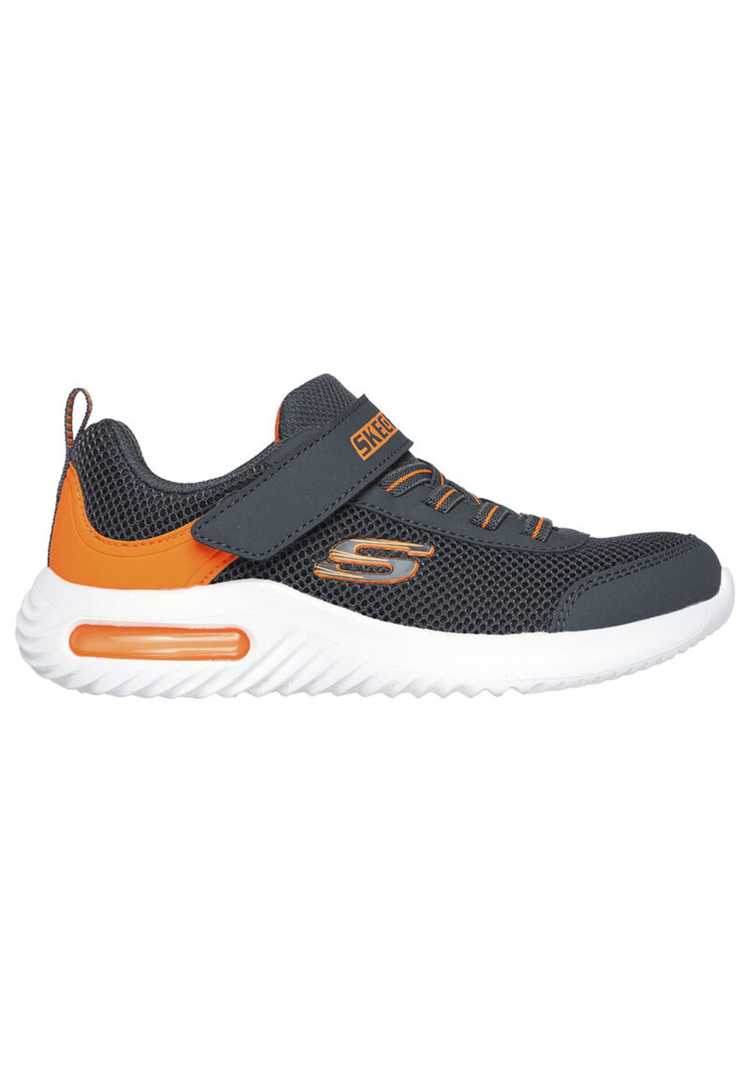 Skechers Bounder-Tech Kinder Sneaker Schuhe Unisex 403748L CCOR grau/orange