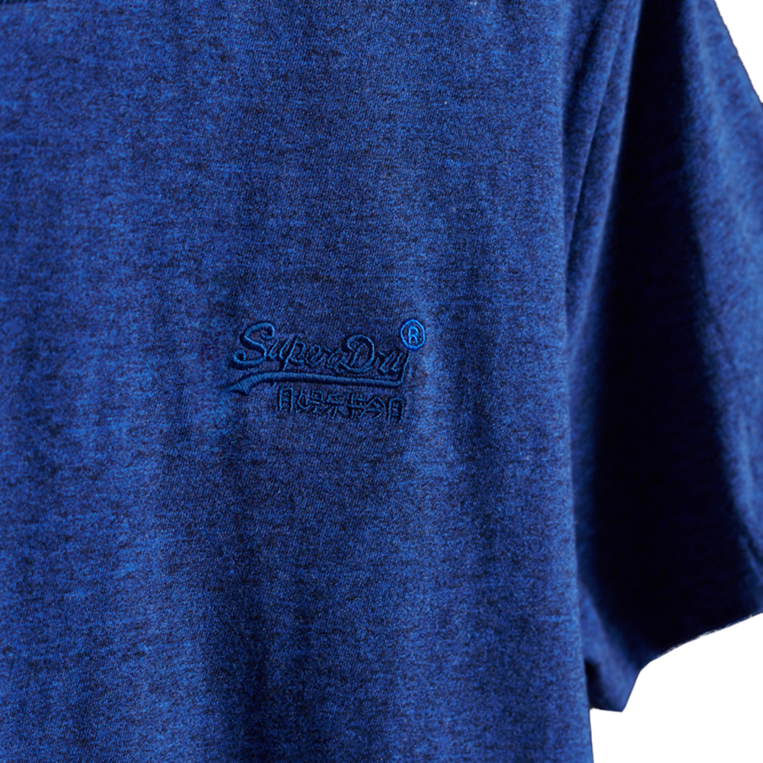 Superdry Herren Orange Label Vintage Embroidery Tee T-Shirt M10000119A blau