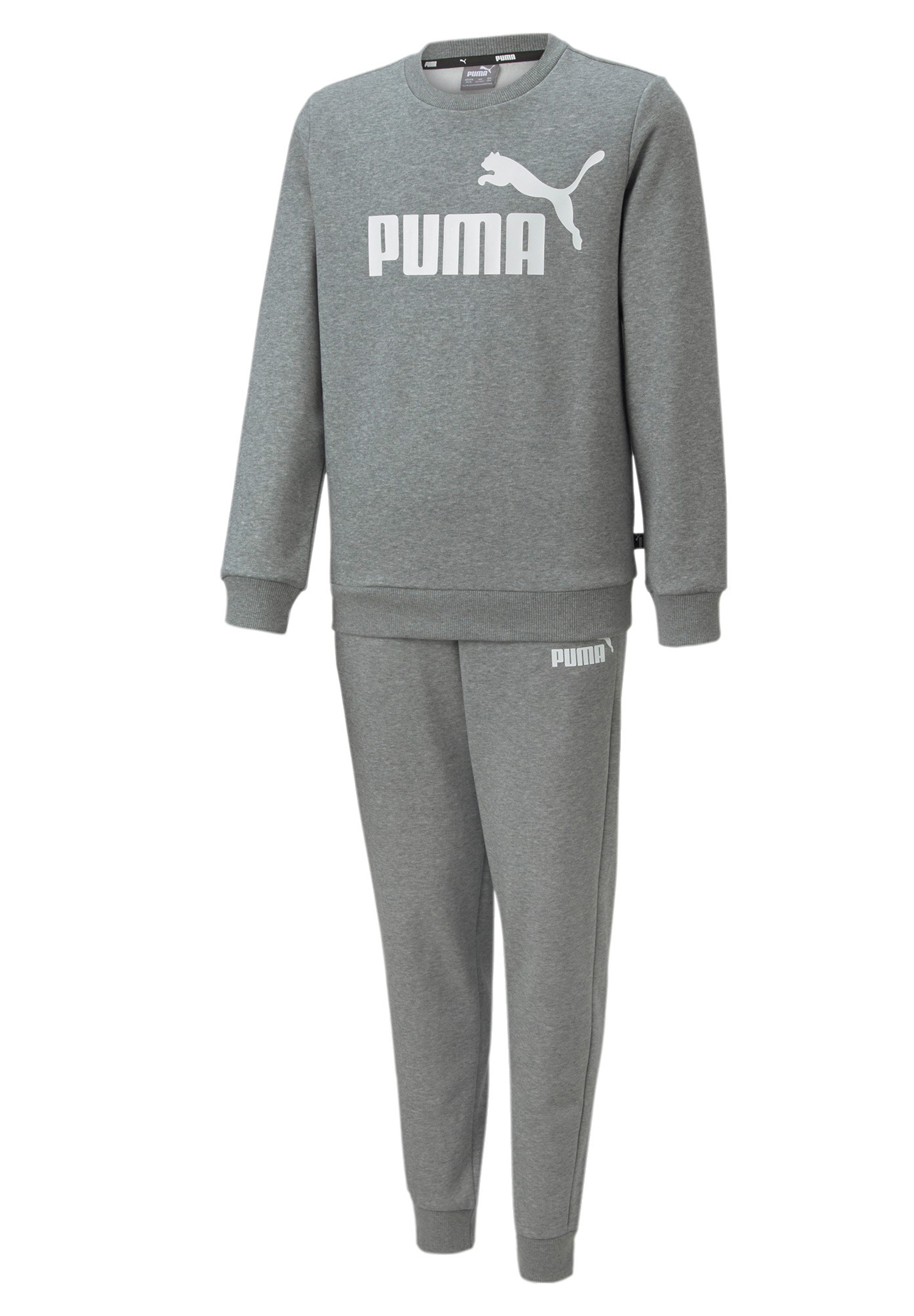 Puma No1 LOGO Sweat Suit FL B Kinder Unisex Jogginganzug 670884 03 grau