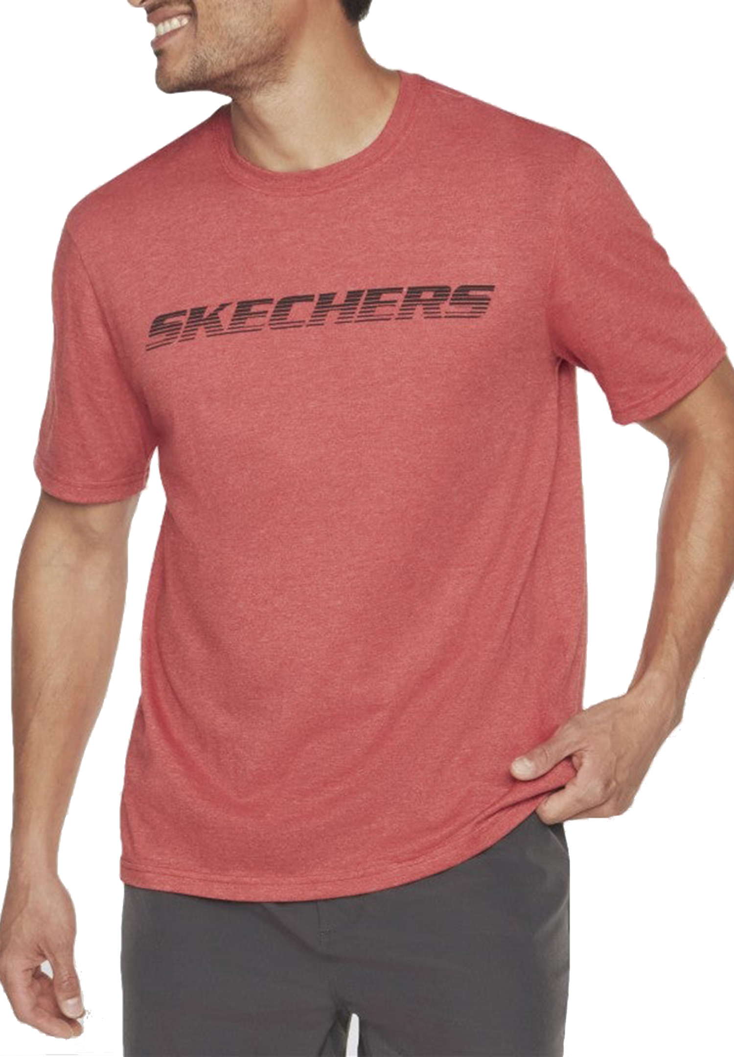 Skechers MEN'S MOTION TEE Shirt Herren T-Shirt MTS367 600 RED rot