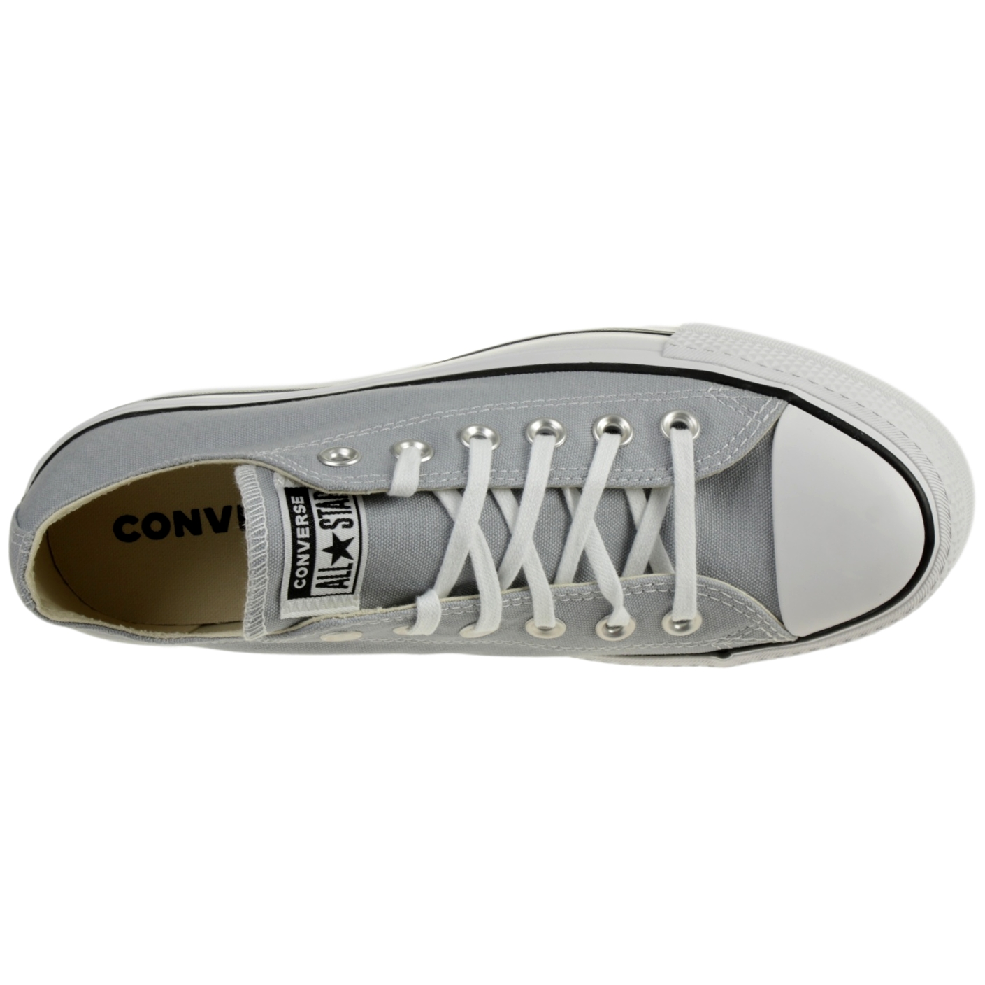 Converse Damen Seasonal Color Platform CTAS Low Top Sneaker 566757C Grau