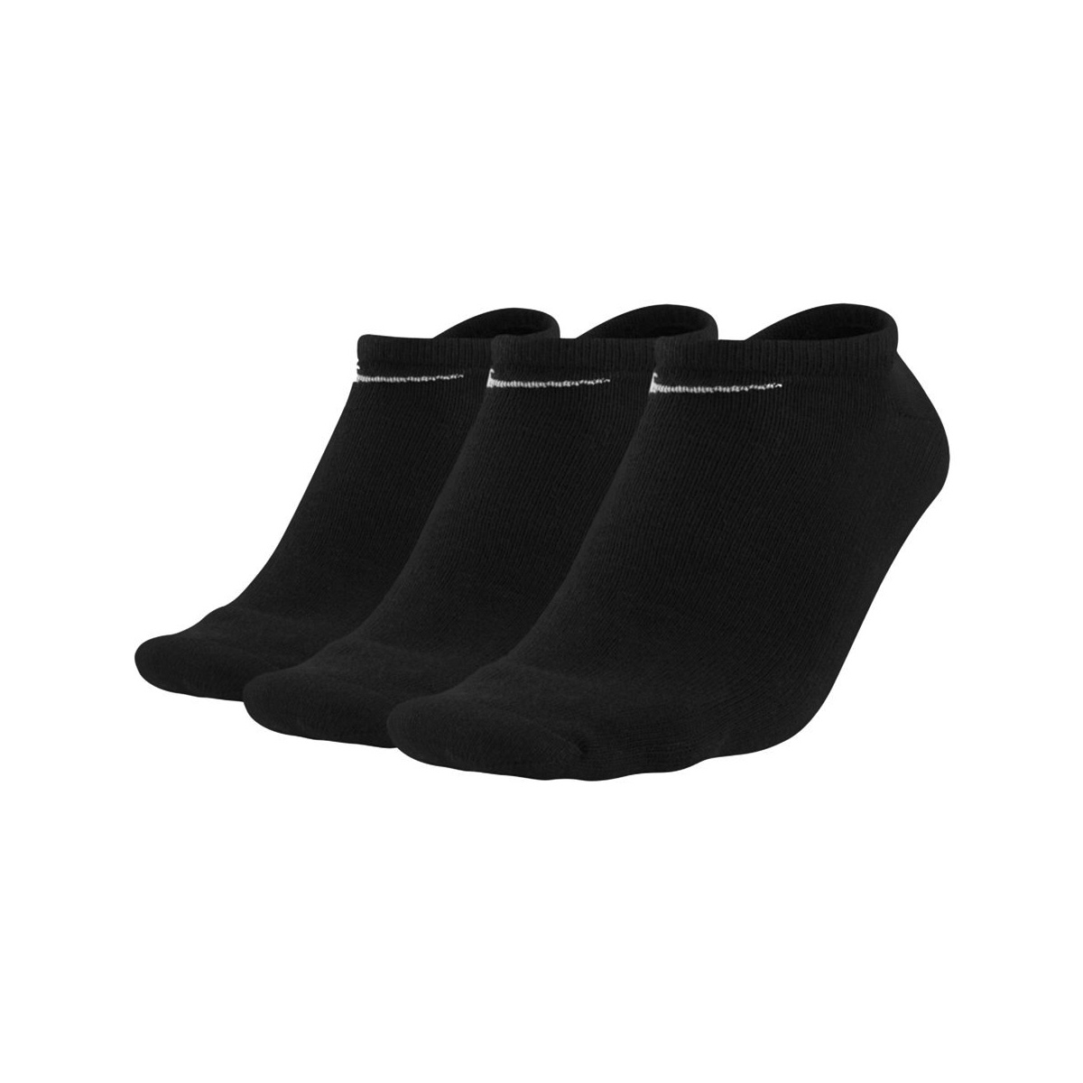 3 Paar Nike Sneaker Socken No Show Füßlinge schwarz / weiß / Mehrfarbig  SX2554