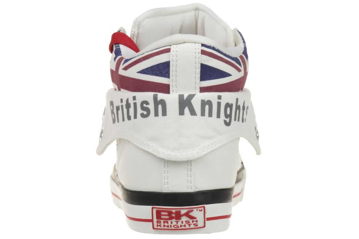 British Knights ROCO BK UNISEX Sneaker weiß / rot England Flagge