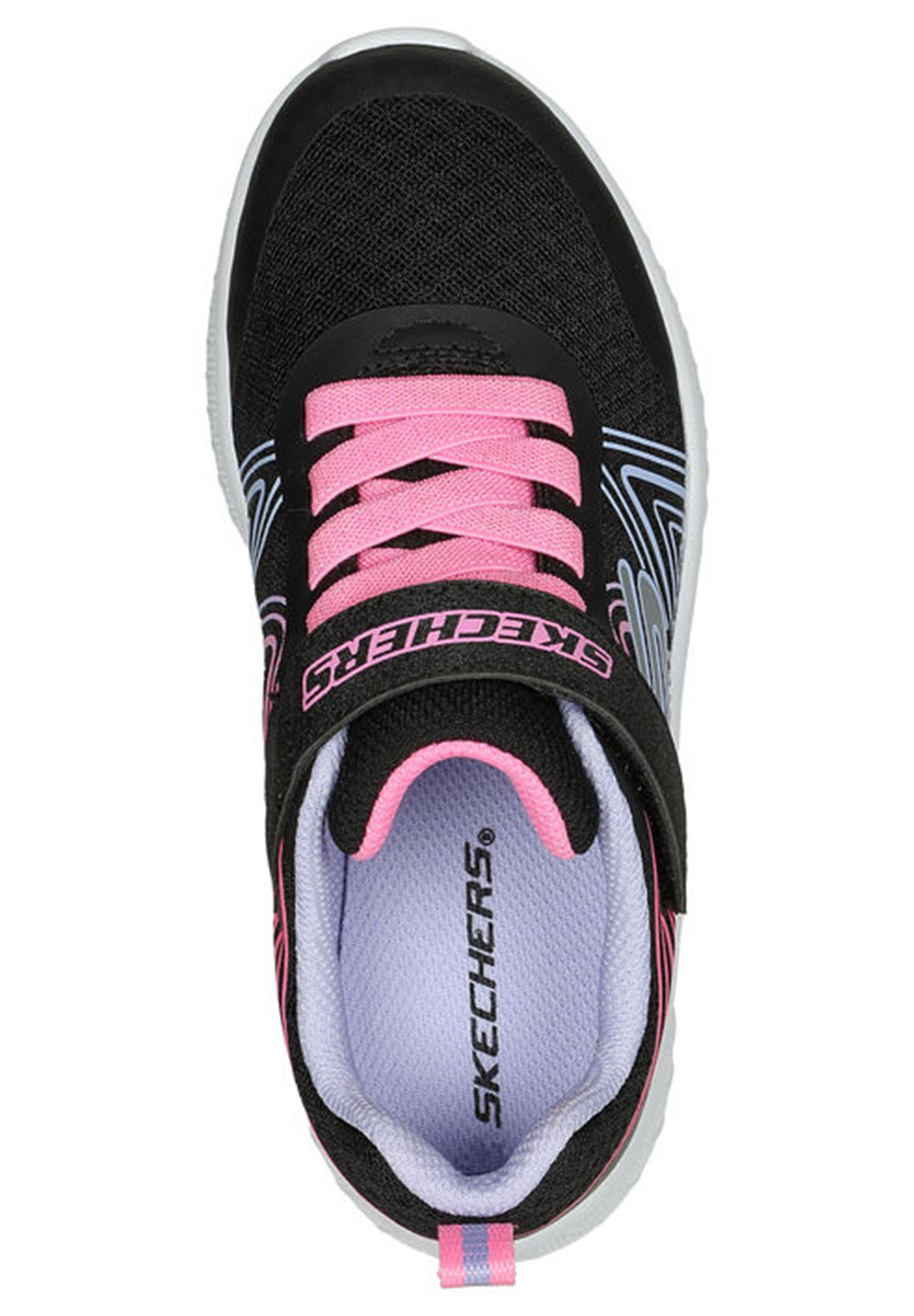 Skechers Microspec Plus - Swirl Sweet Kinder Mädchen Sneaker Schuhe 303535L BKMT