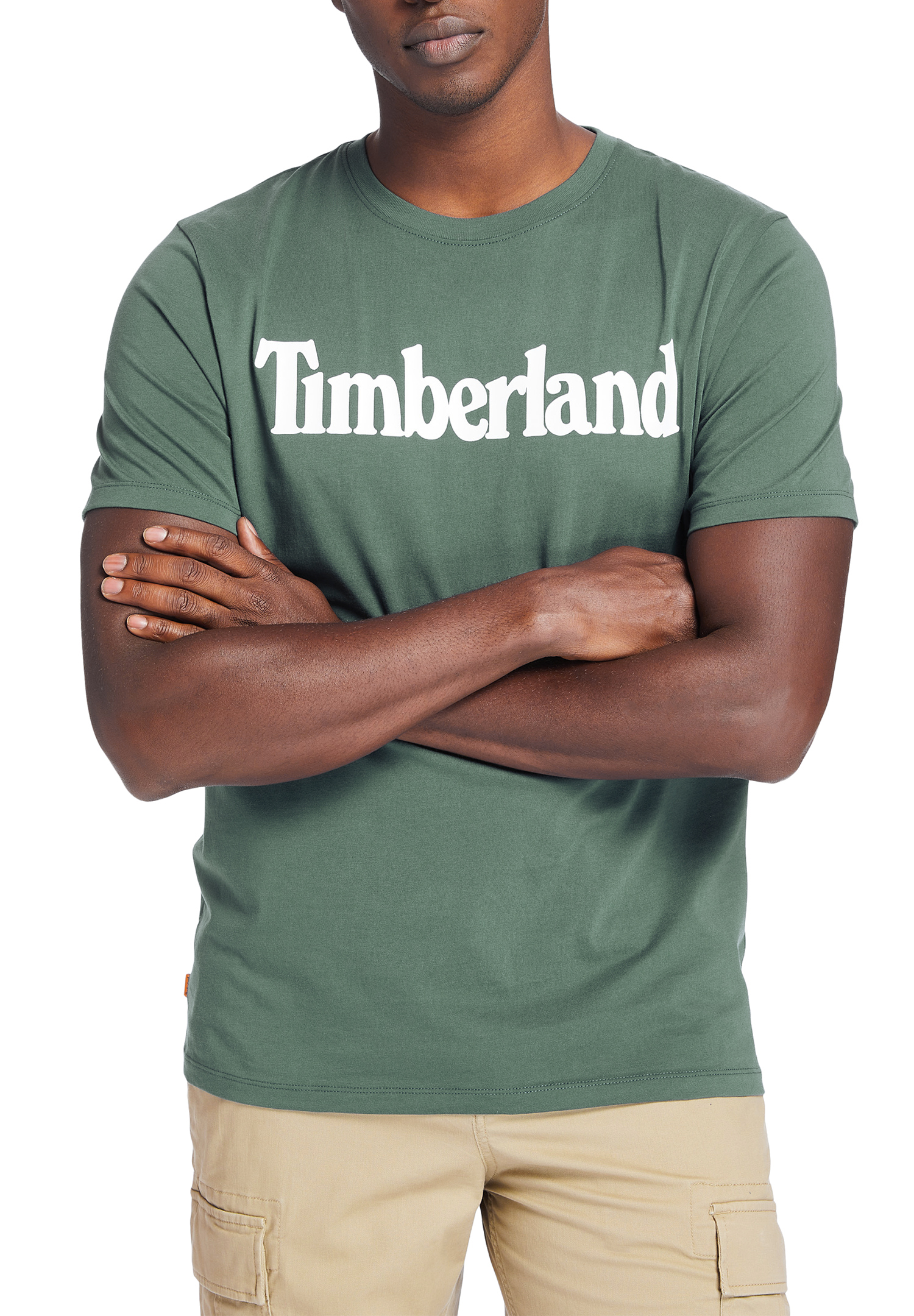 Timberland TFO SS Linear Tee Herren T-Shirt Shirt TB0A2BRN Grün