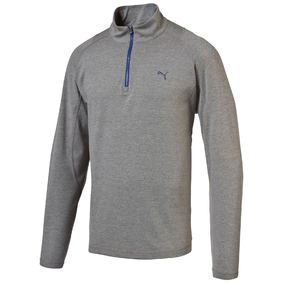 Puma Golf Solid 1/4 ZIP POPOVER Sweater Pullover Dry Cell grau