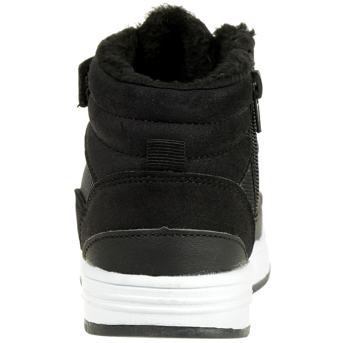 KangaROOS Unisex-Kinder Kerry High-Top Sneaker schwarz gefüttert Winterschuhe