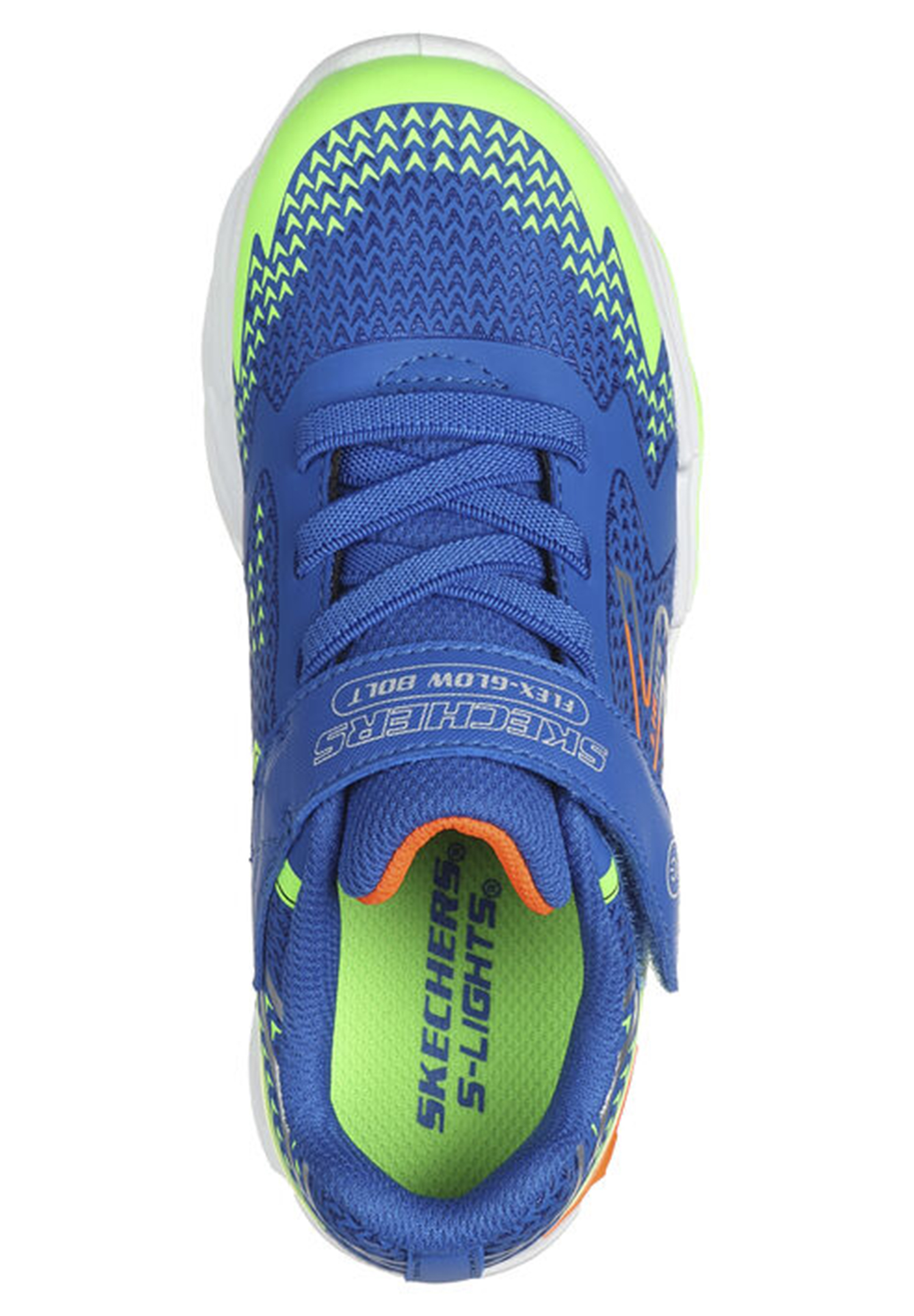 Skechers Kinder S Lights FLEX-GLOW BOLT Unisex Sneaker 400138L blau