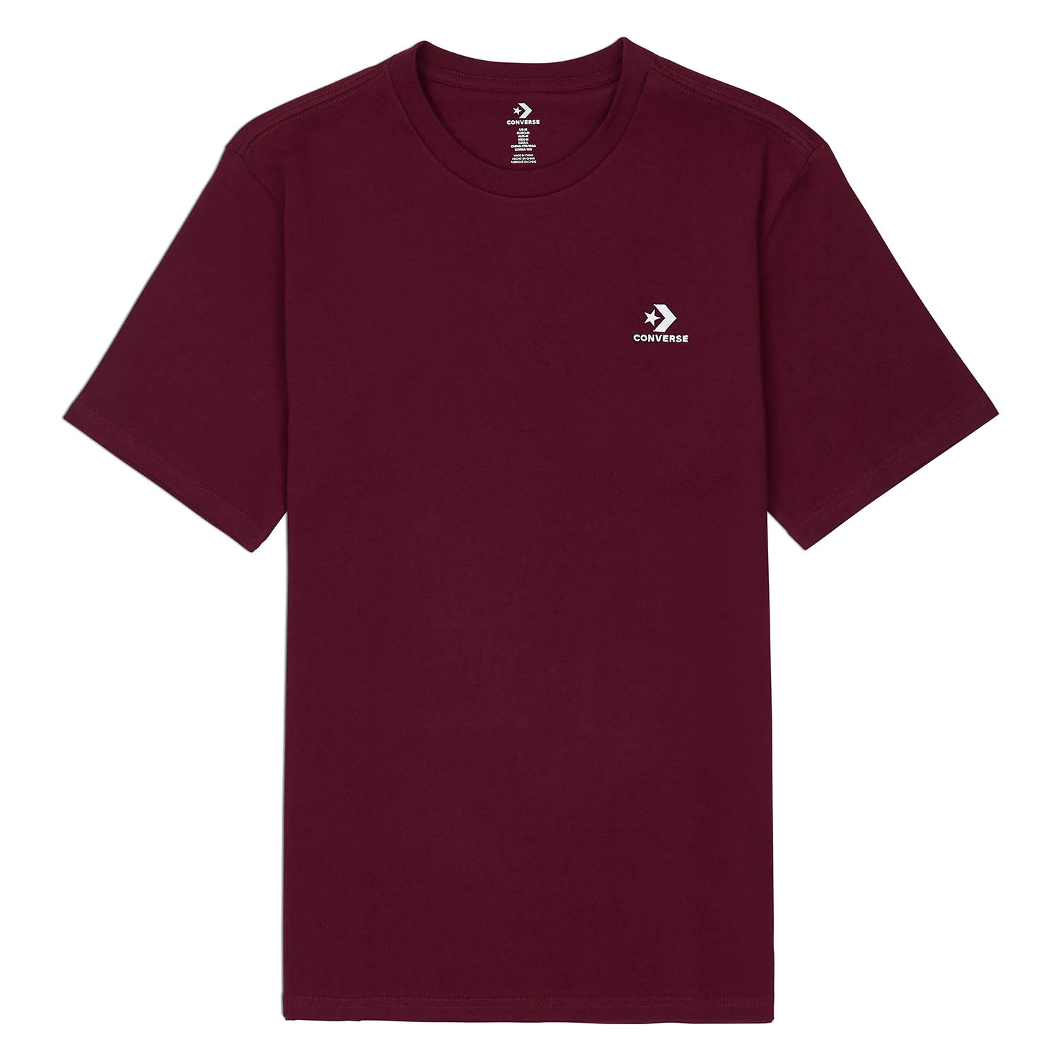 Converse Embroidered Star Chevron Chest Tee Herren T-Shirt 10020224 Rot 