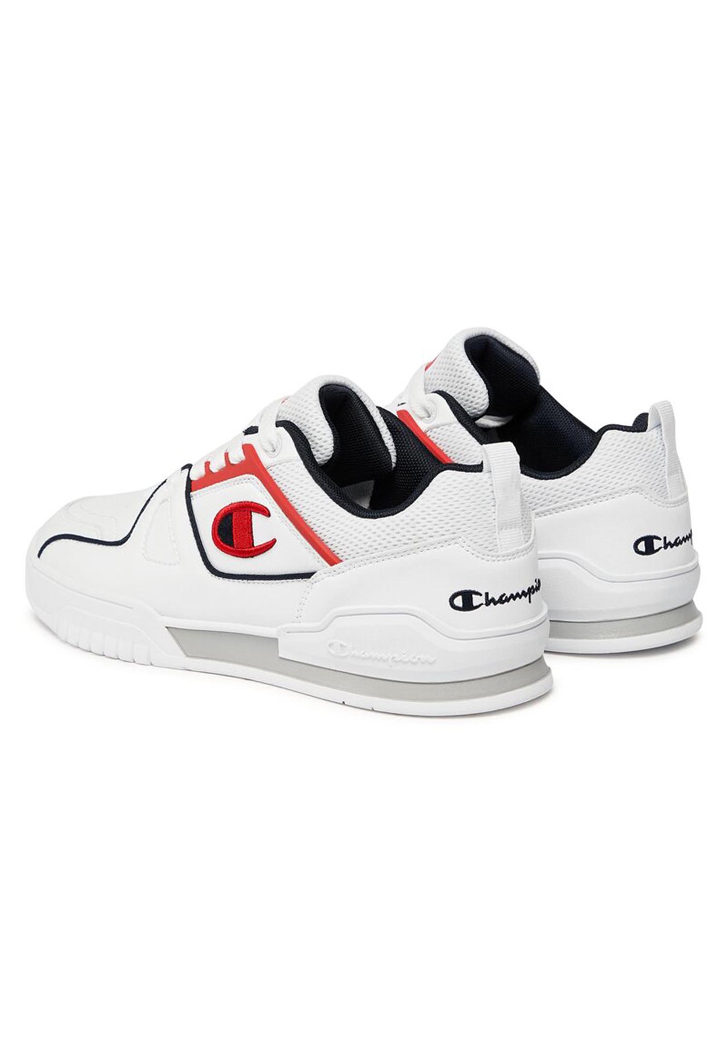 Champion 3 Point Low Herren Sneaker S21882-CHA-WW010 weiß/blau/rot