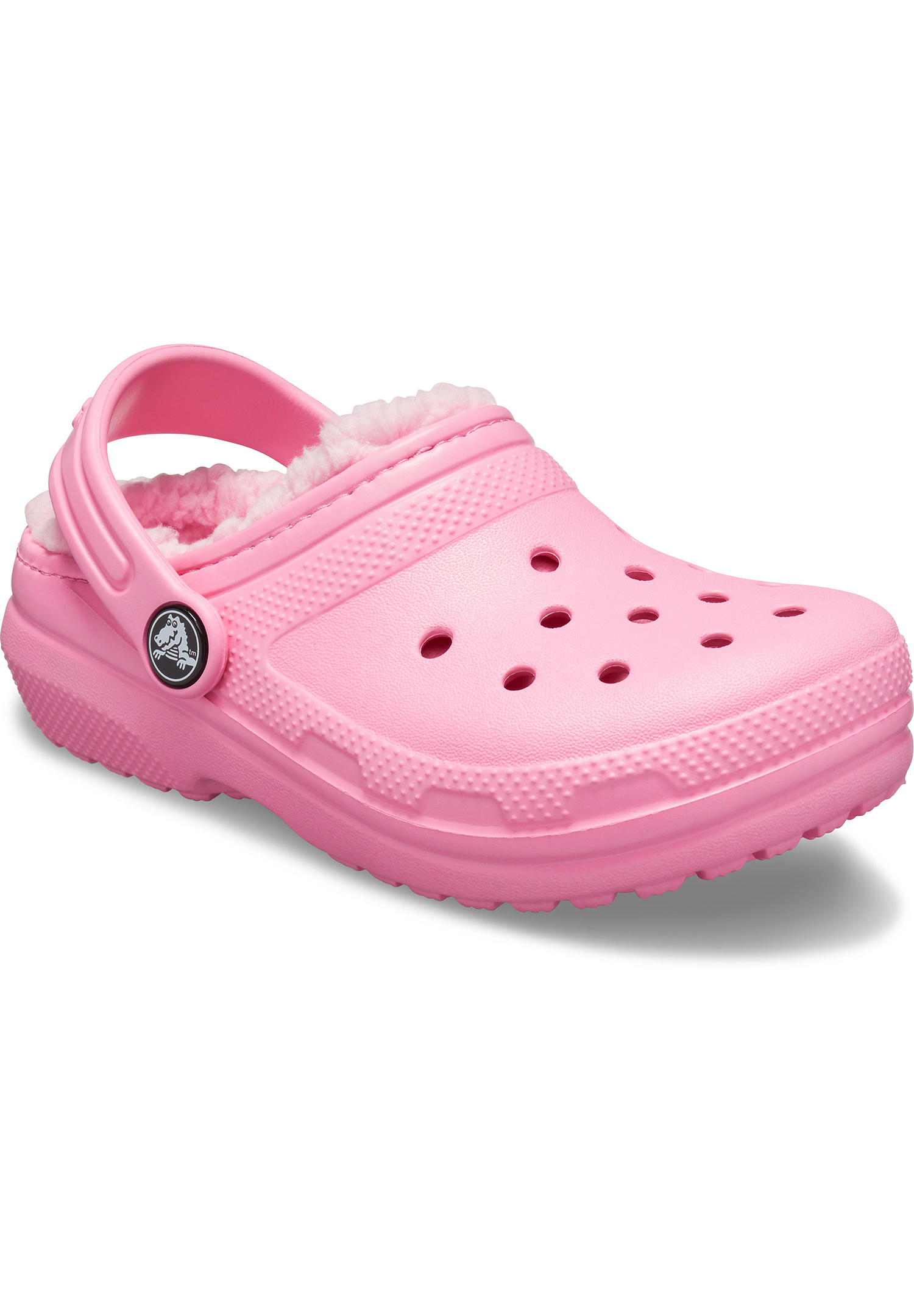 Crocs Classic Lined Clog K Kinder Gefüttert Hausschuh Pantoffel 203506 pink