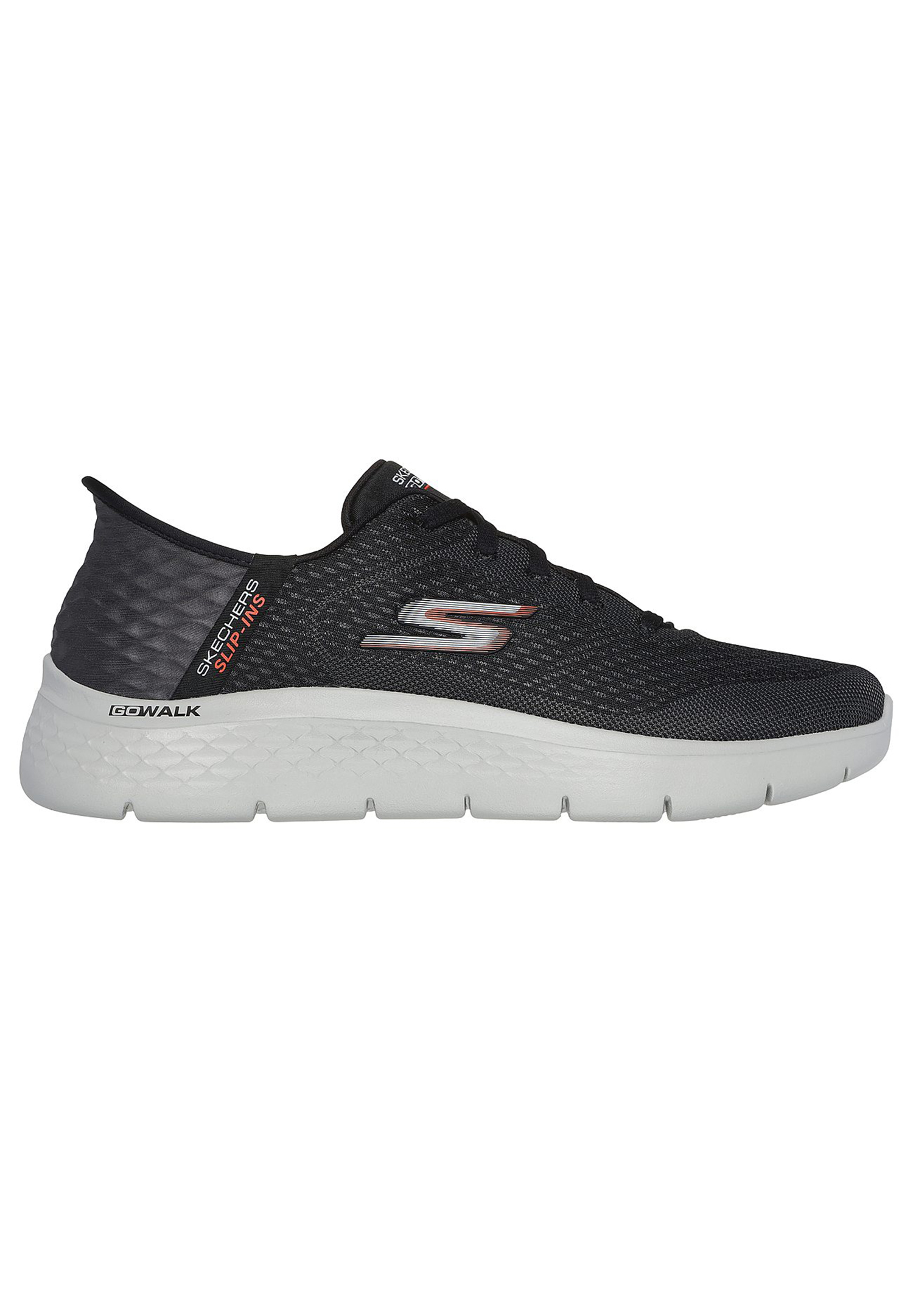 Skechers Herren GO WALK FLEX -New World Sneakers Slip In Vegan 216505 BKOR  