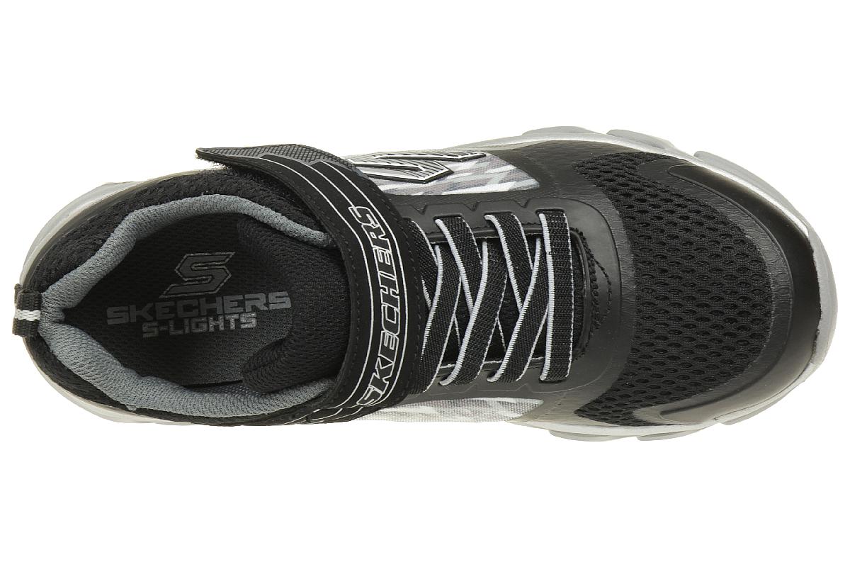 Skechers S Lights HYPNO FLASH Klettverschluss Sneaker Schuhe schwarz
