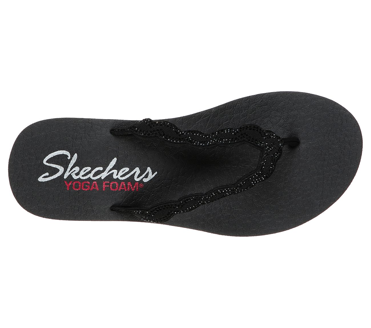 Skechers Cali MEDITATION GLAM GLADIATOR Sandalen/Zehentrenner Damen Schuhe Schwarz