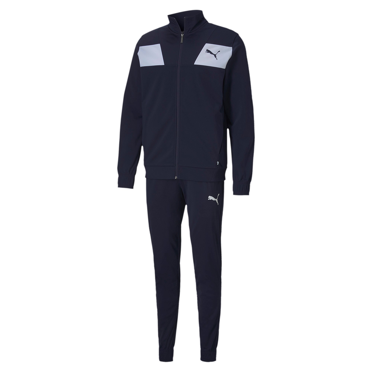 PUMA Herren Techstripe Tricot Suit CL Trainingsanzug Jogginganzug 583602 blau