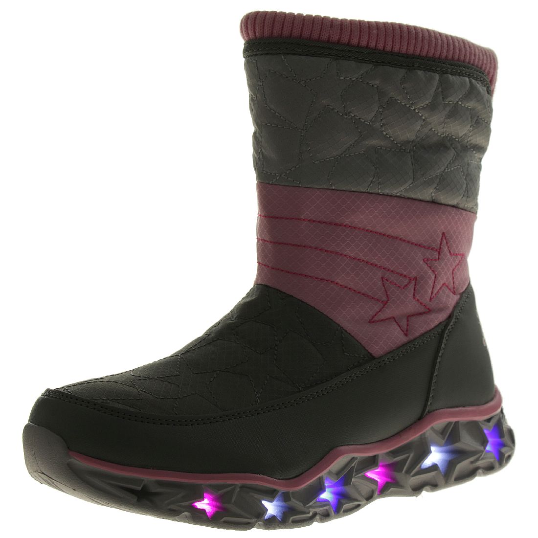 Skechers S Lights Galaxy Lights STAR BRIGHT Mädchen Stiefel gefüttert Schuhe Mädchen LED 