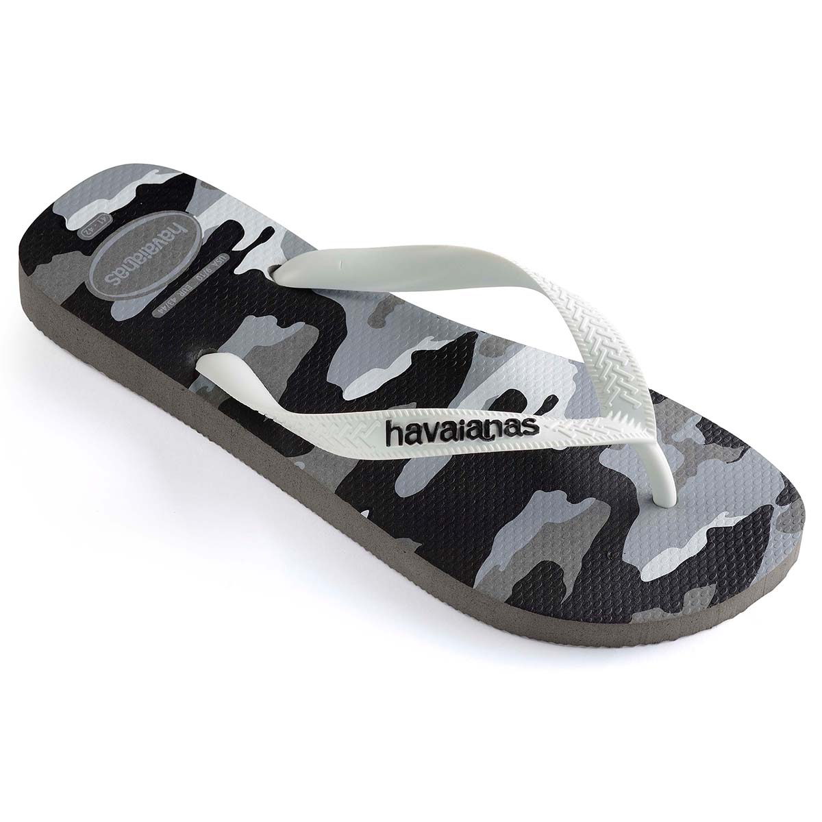 Havaianas Top Camu Unisex Erwachsene Sandalen Zehentrenner Badelatschen 4141398 Grau/Weiß