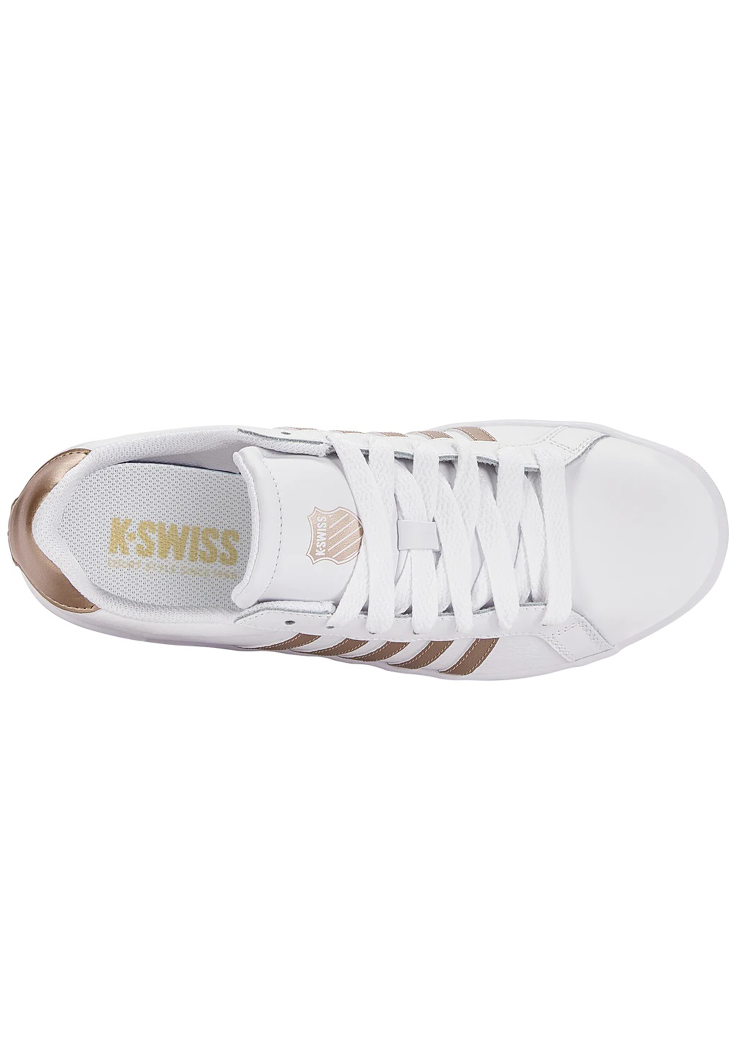 K-SWISS Court Tiebreak Damen Sneaker 97011-194-M weiss gold