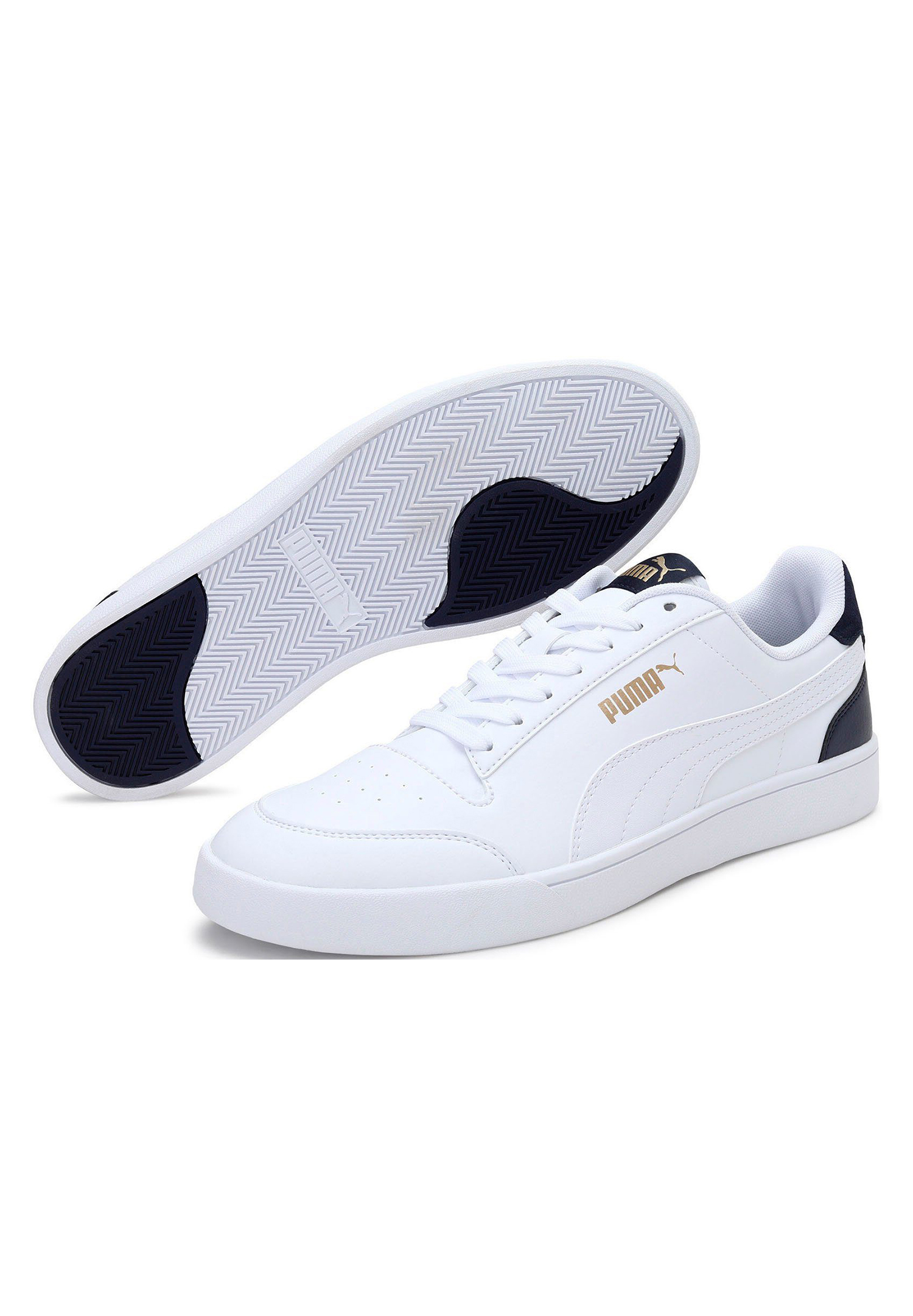 Puma Shuffle Unisex Sneaker Sportschuh 309668 05 weiss