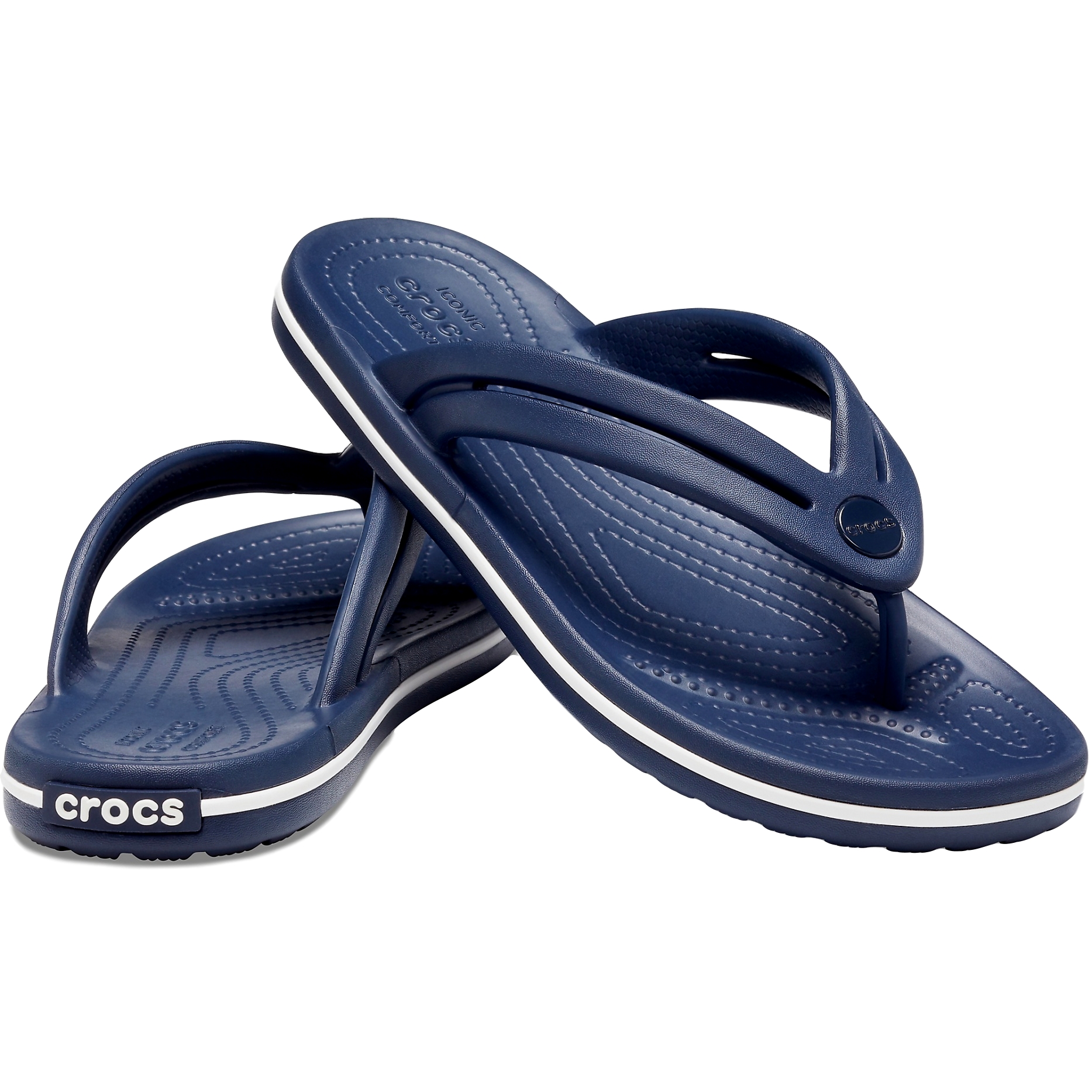 Crocs Crocband Flip Damen Sandale Zehentrenner Badelatsche 206100 Blau