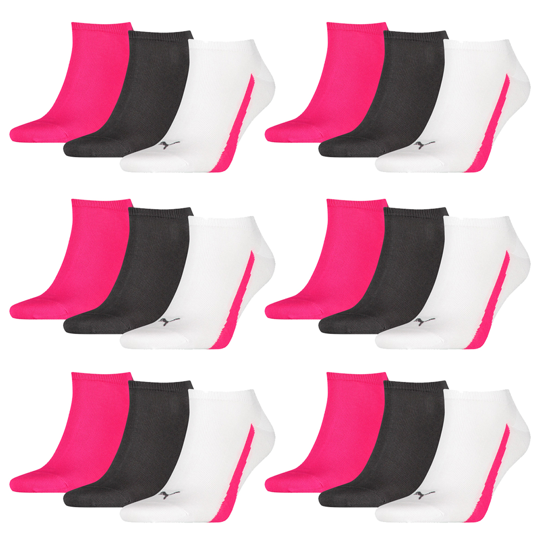 18 Paar Puma Lifestyle Sneaker Socken Gr. 35 - 46 Unisex Kurzsocke Füßlinge