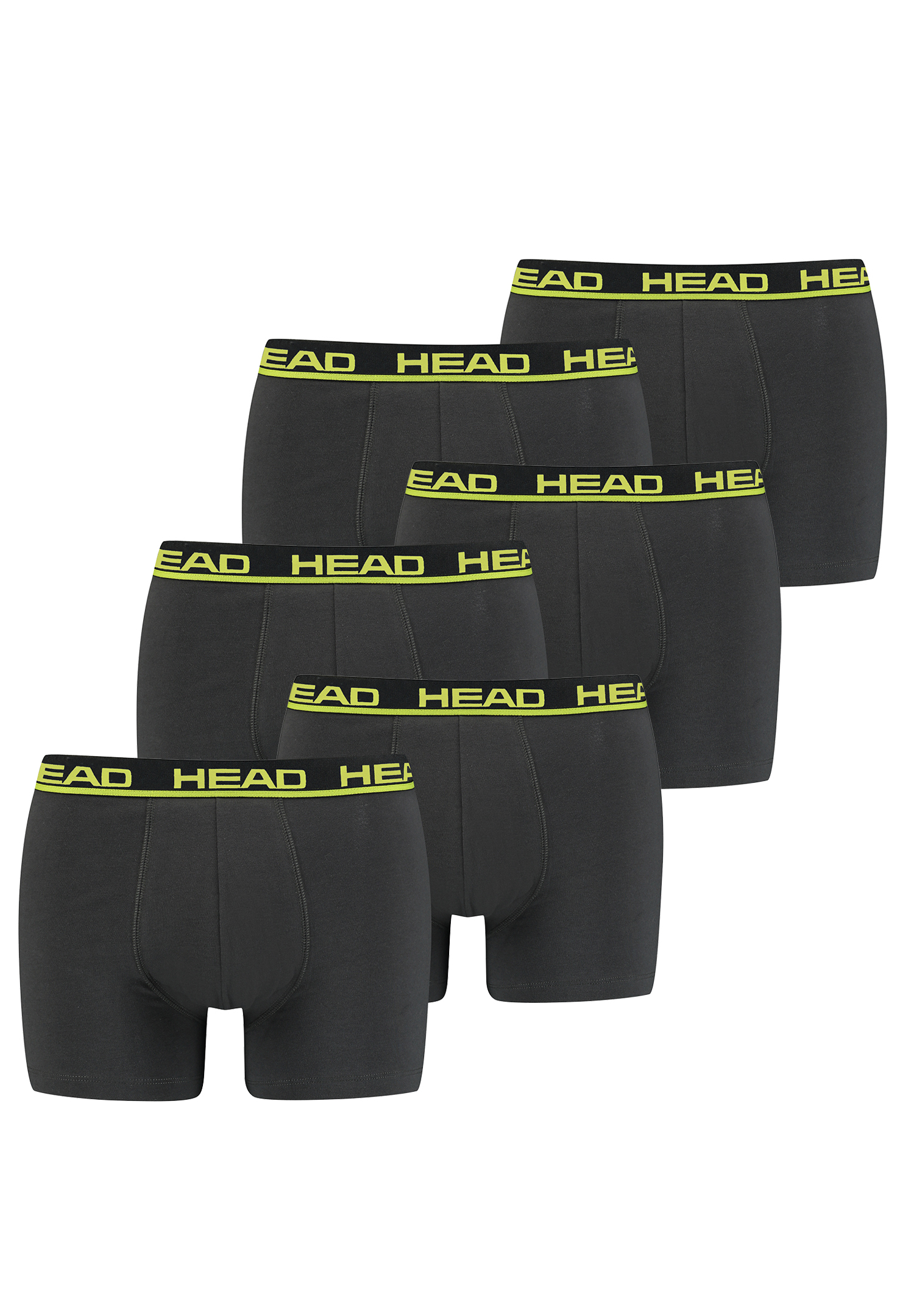 Head Herren Basic Boxer Pant Shorts Unterwäsche Unterhose 6 er Pack 